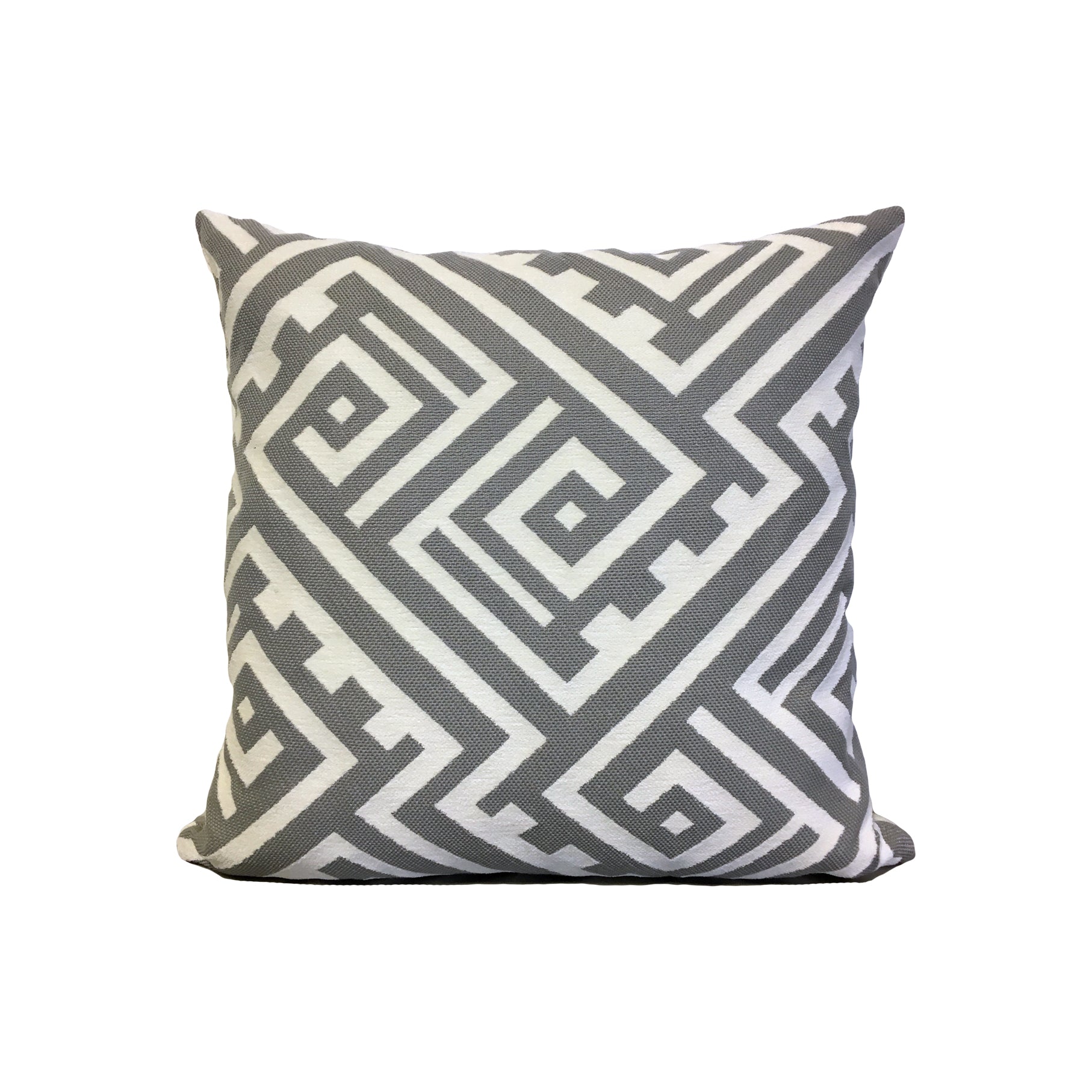 Keywest Silver Throw Pillow 17x17 - Soft Decorative Cushion for Sofa, Bed & Living Room - Premium Home Decor Accent Pillow for Modern Interior Design