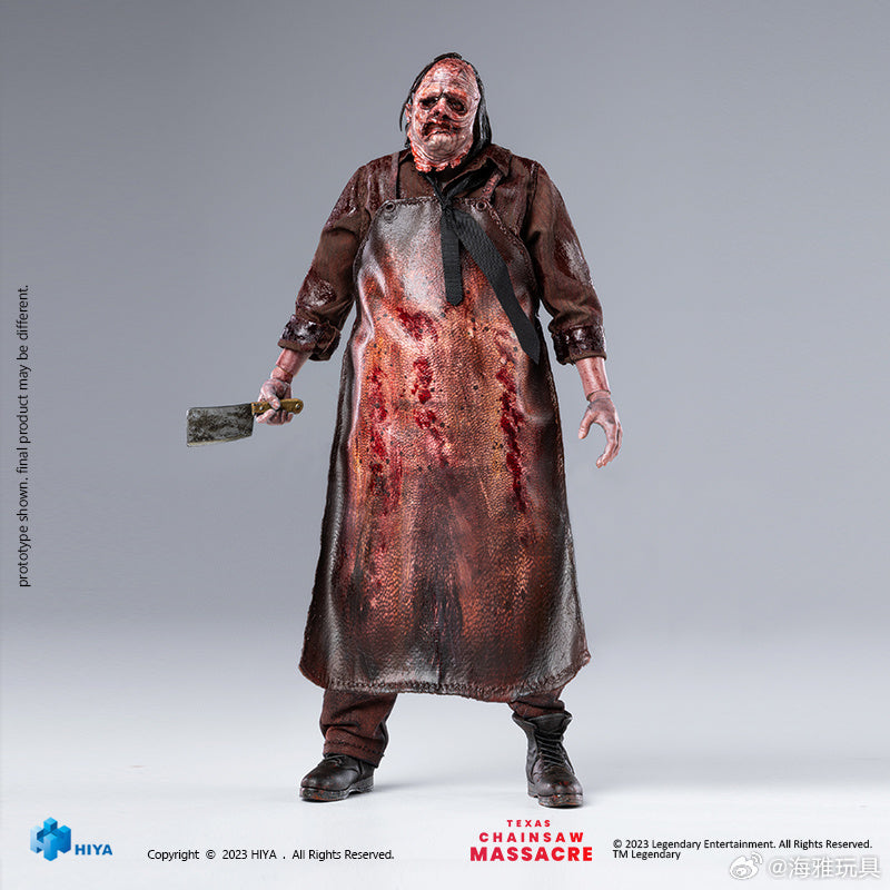 HIYA 6-inch 1/12 Scale Leatherface Action Figure - Texas Chainsaw Massacre 2022 Movie Collectible - Perfect for Horror Fans & Model Display