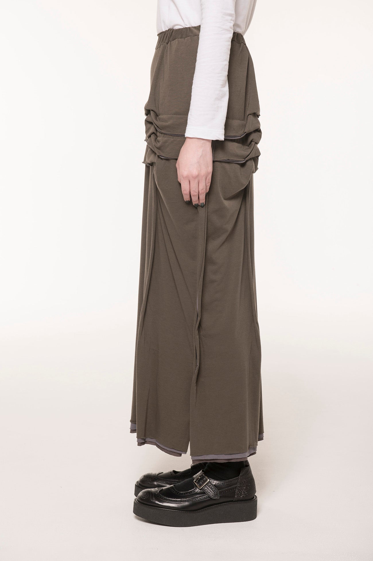 High Gauge Jersey Combo Tuck Skirt for Women - Stretchy Comfort Fit A-Line Mini Skirt - Perfect for Casual Wear, Office Outfits & Date Nights
