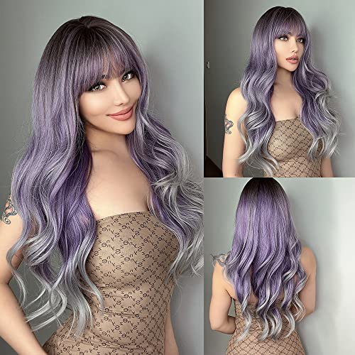 Purple Omber Gray