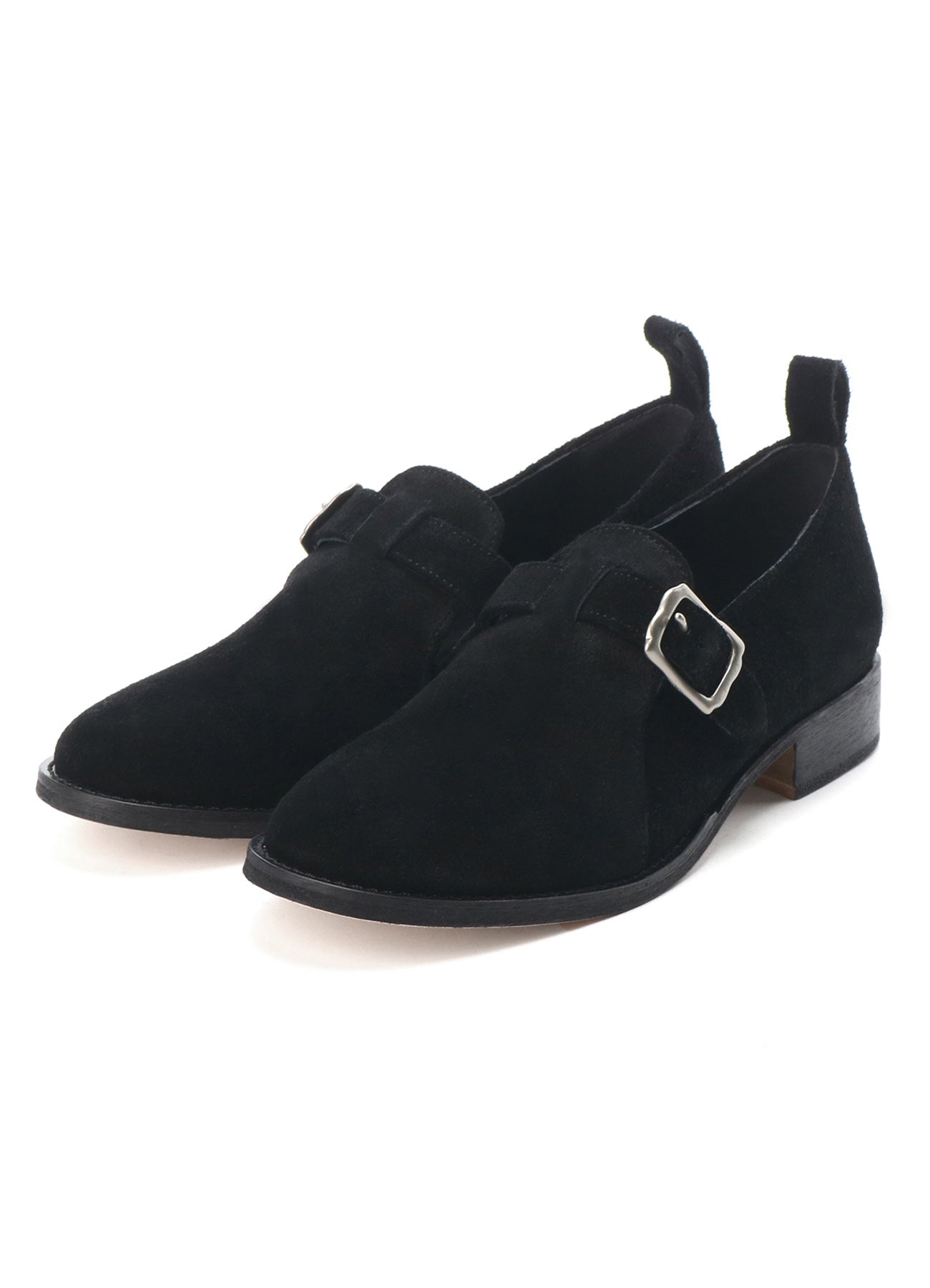 Cow Suede One Strap Shoes for Women - Comfortable Slip-On Loafers for Casual Wear & Office Outfits