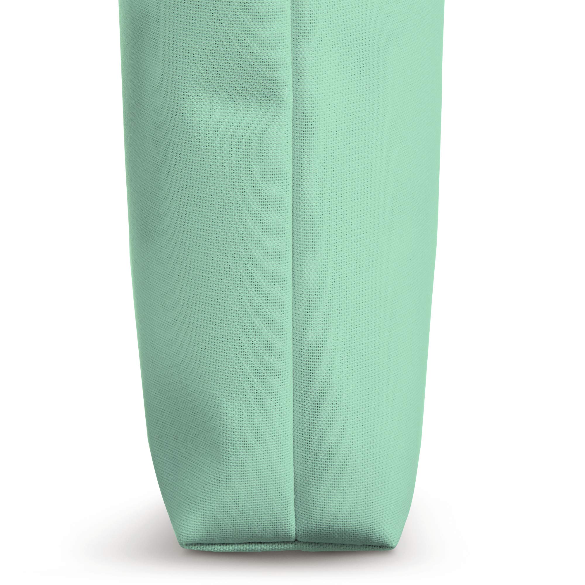 Stylish Mint Green Tote Bag for Women - Large Eco-Friendly Canvas Shopper - Perfect for Work, Beach & Grocery Shopping