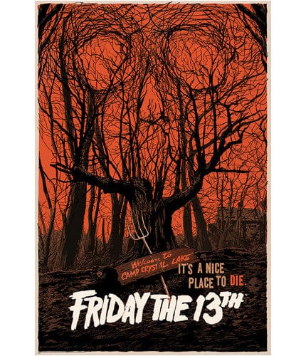 Friday the 13th Horror Movie Poster - Jason Voorhees Art Print by Francesco Francavilla - Perfect for Halloween Decor, Horror Fan Gifts & Movie Memorabilia Collection