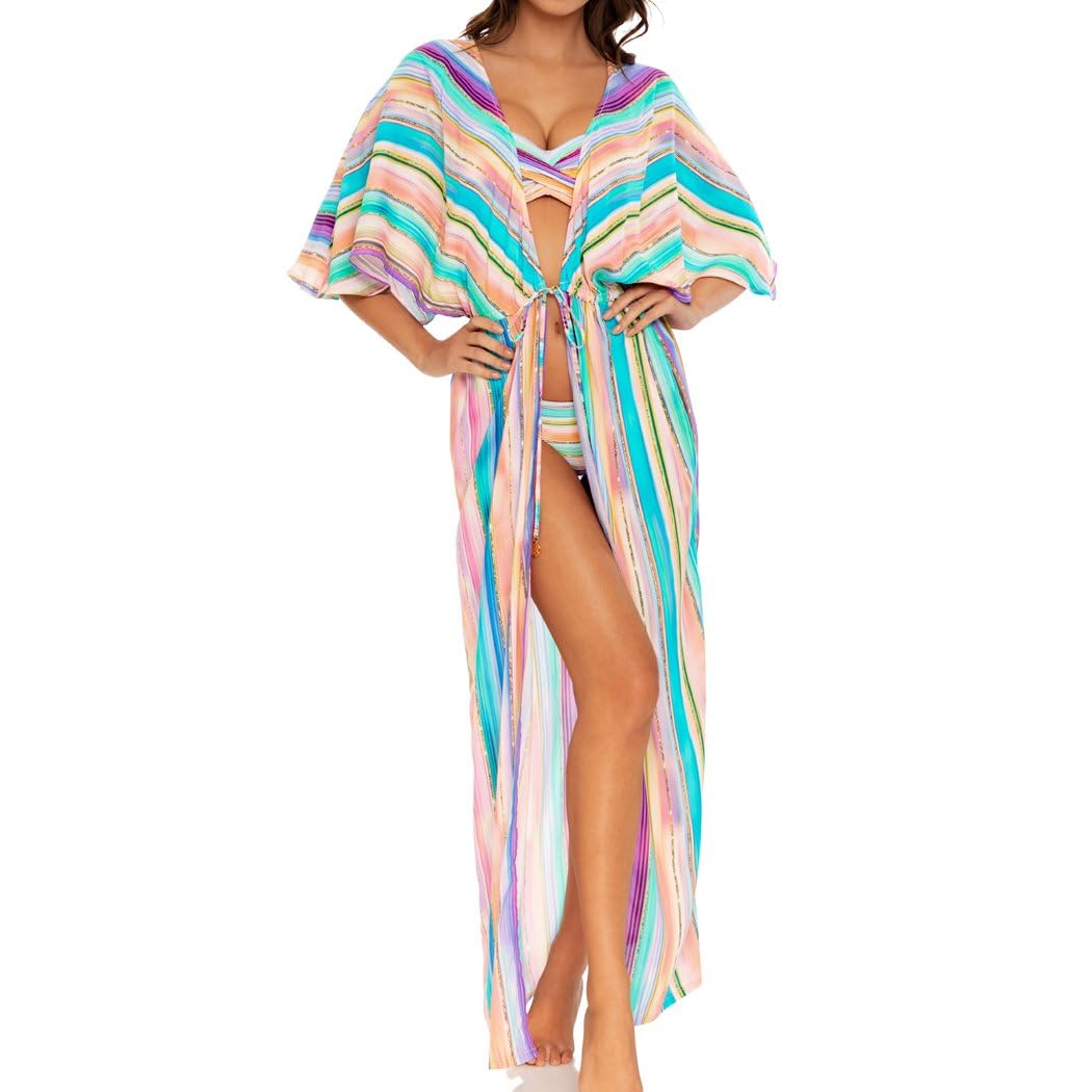 Stylish Long Open Tunic for Women - Lightweight Summer Cover Up - Perfect for Beach, Vacation & Casual Wear