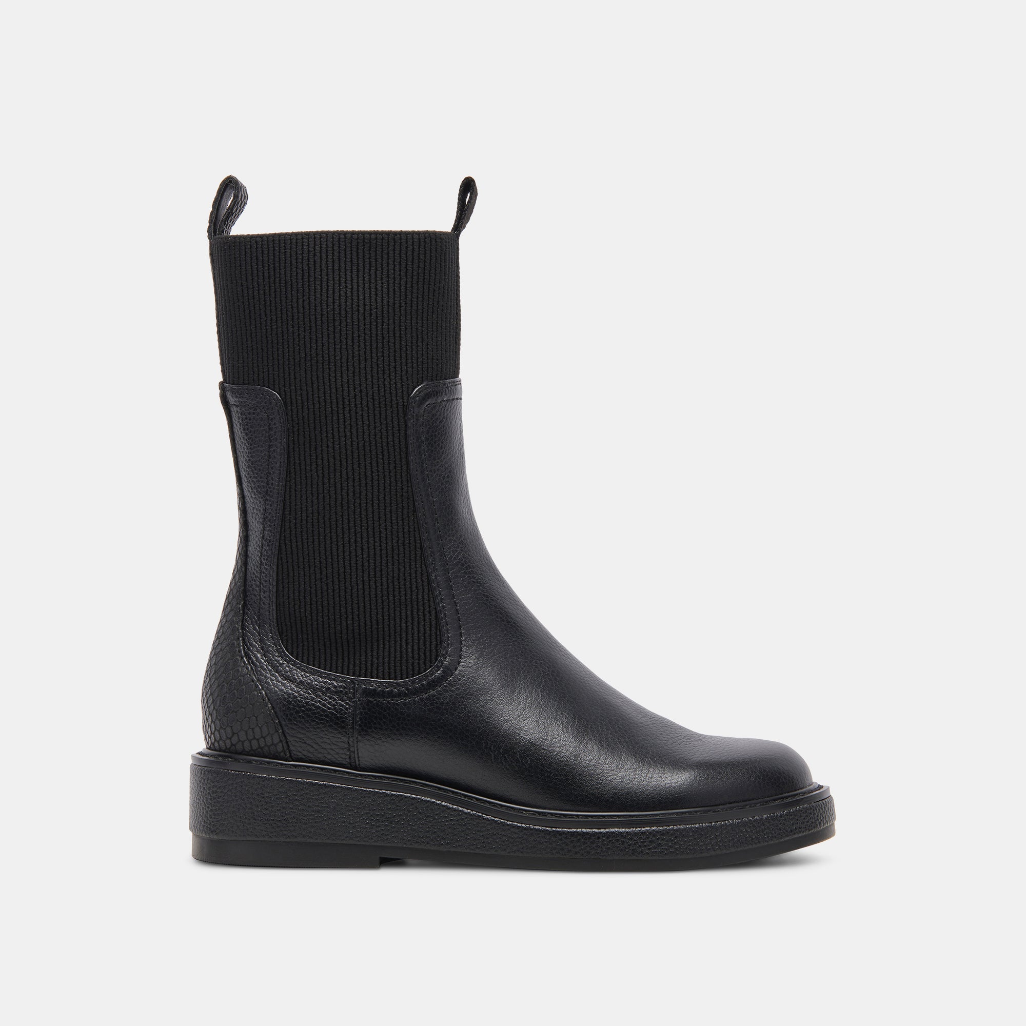 ELYSE H2O Waterproof Black Leather Boots for Women - Fashionable Rain & Snow Boots for Outdoor Activities and Winter Walking
