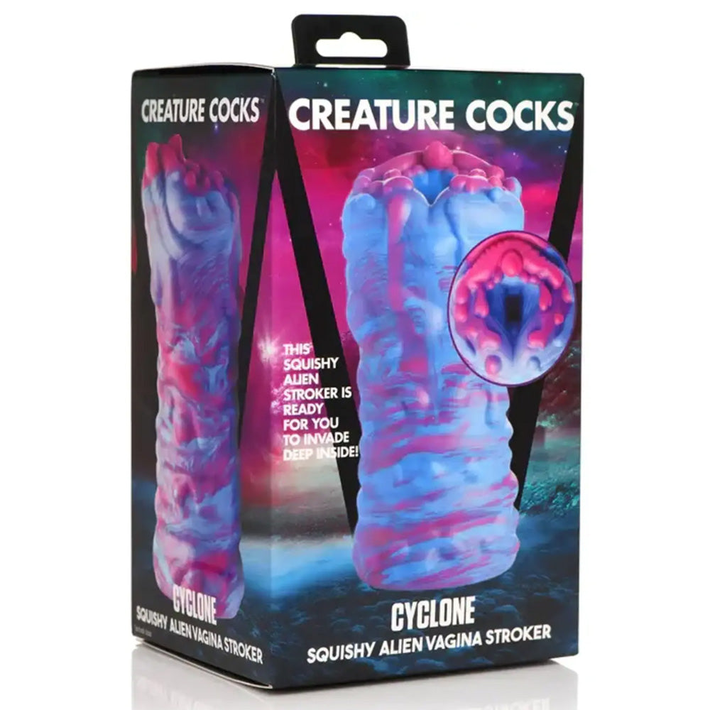 Cyclone Silicone Alien Vagina Stroker - Realistic Textured Male Masturbator for Enhanced Pleasure | Perfect for Solo Play & Fantasy Exploration