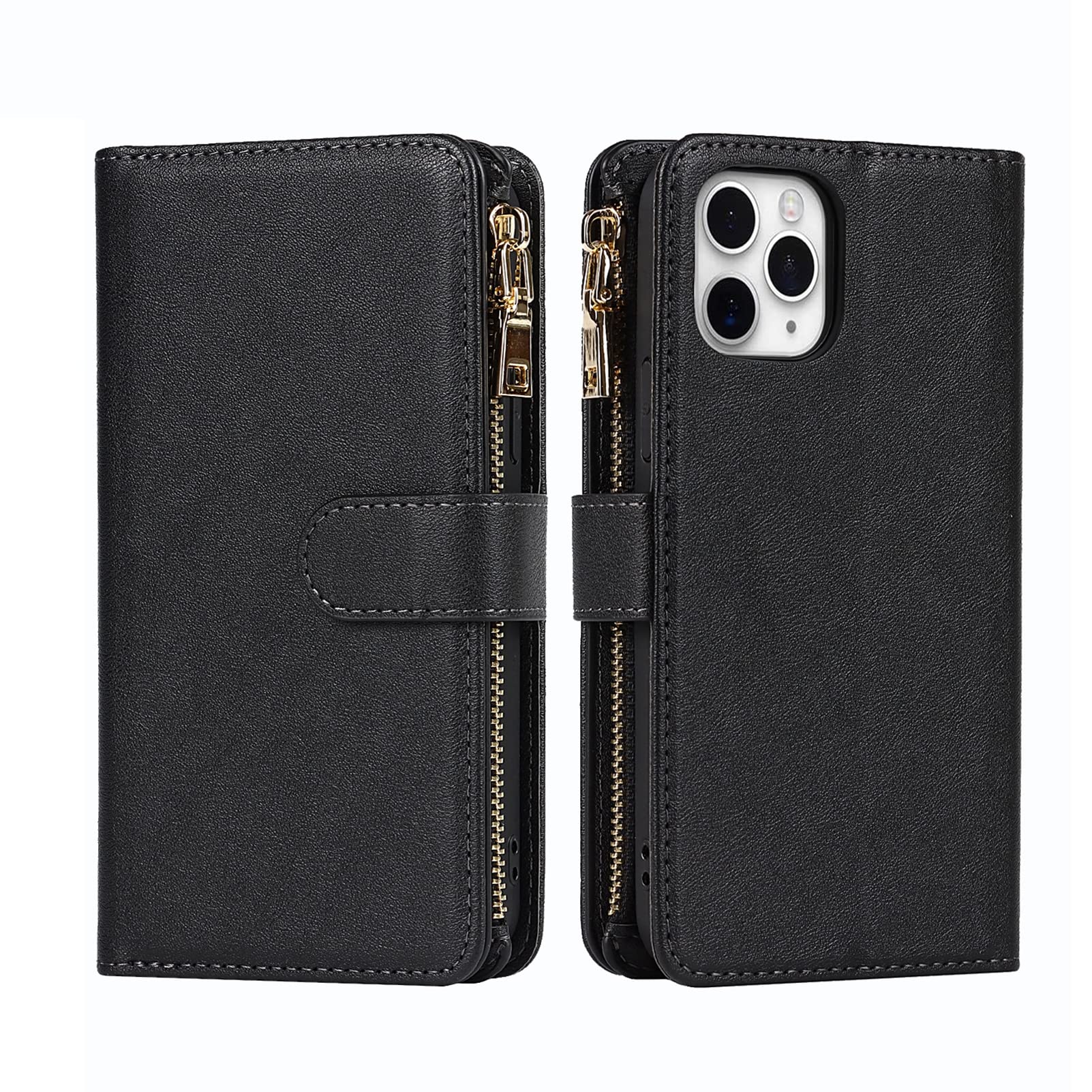 Premium PU Leather iPhone 11 Pro Max Wallet Case (6.7