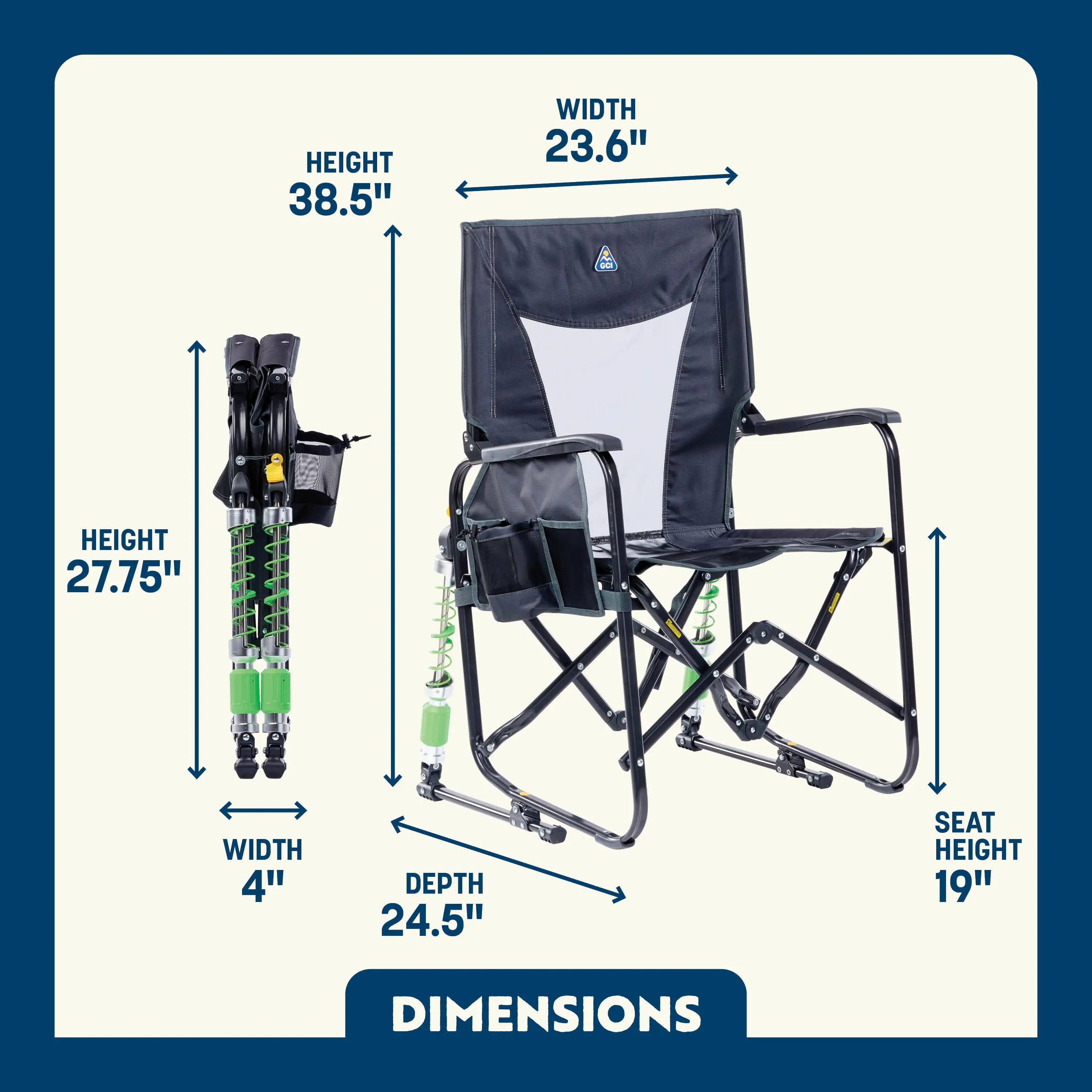 Adjustable Rocker™ - Ergonomic Office Chair with Lumbar Support for Home & Work - Perfect for Gaming, Studying, and Long Hours Sitting