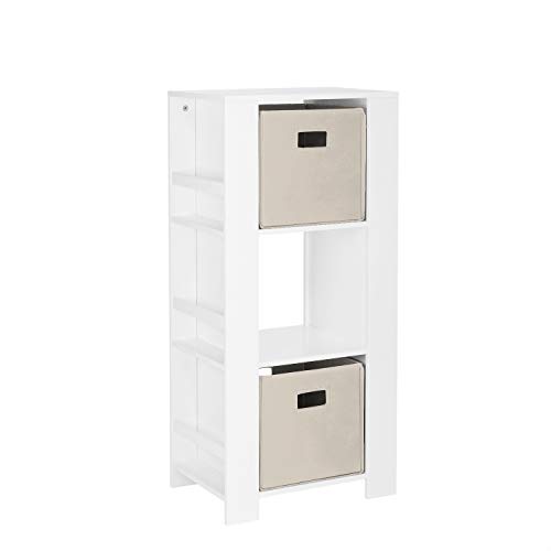 White With Taupe Bins