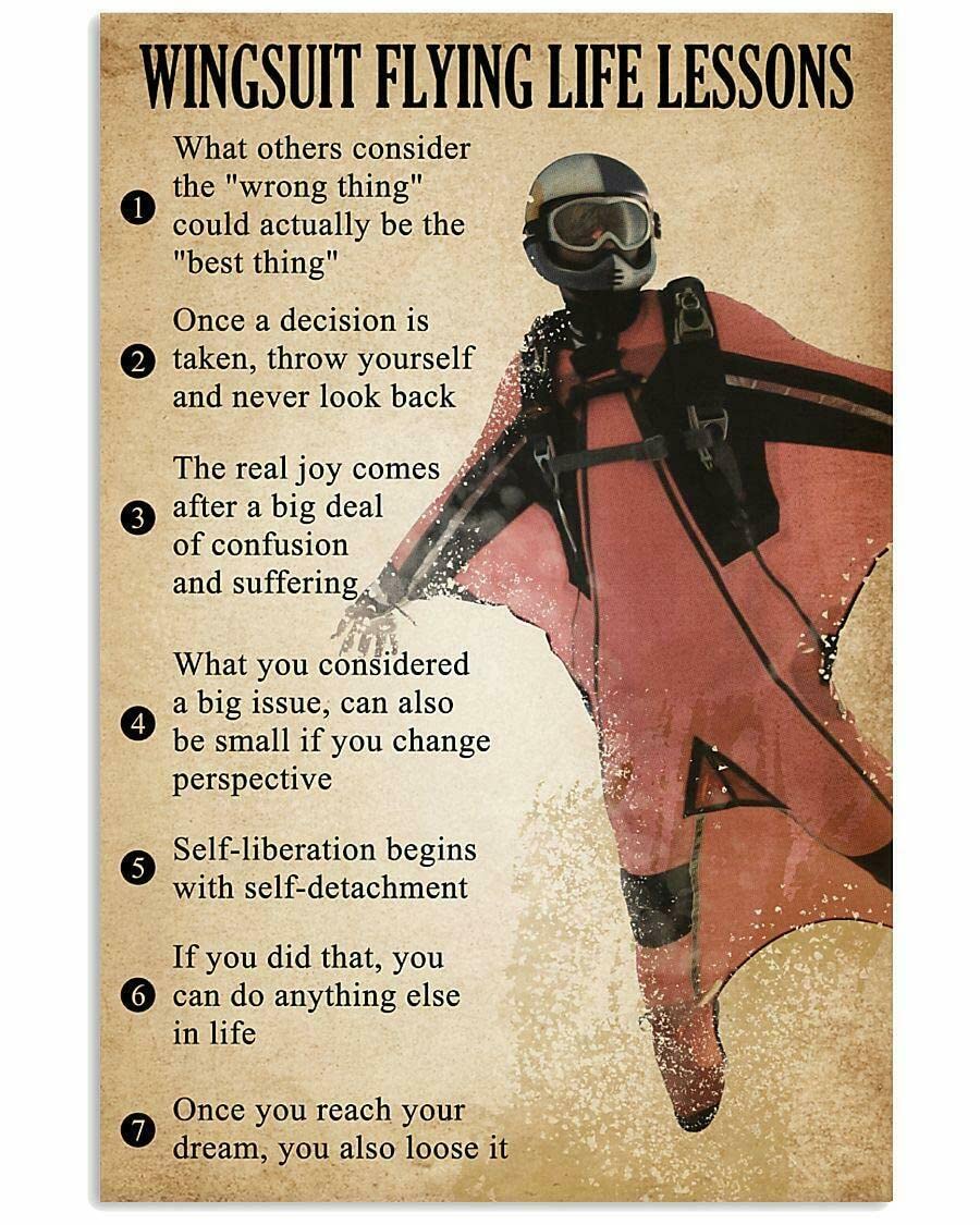 1000 Piece Wooden Jigsaw Puzzle - Wingsuit Flying Adventure & Life Lessons, Fun Educational Puzzle Game for Adults & Kids, Brain Teaser & Developmental Toy, Perfect Gift for Puzzle Lovers | Great for Family Game Nights, Classroom Activities & Stress Relief