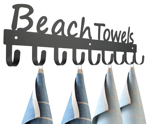 Black Beach Towel