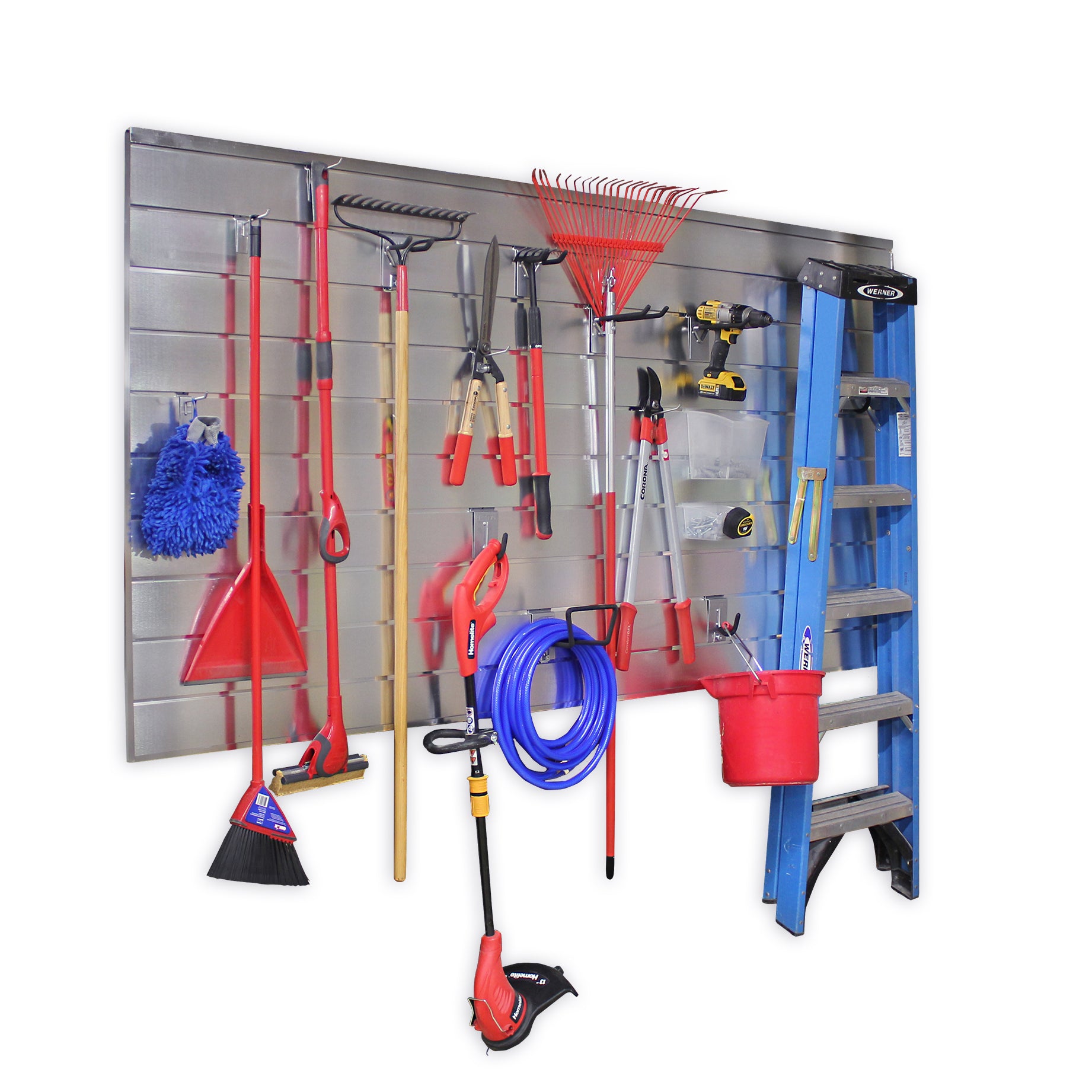 4 x 8 ft. Aluminum Slatwall Panel - Heavy Duty Retail Display Shelving for Stores, Boutiques & Garment Shops - Perfect for Organizing & Showcasing Merchandise