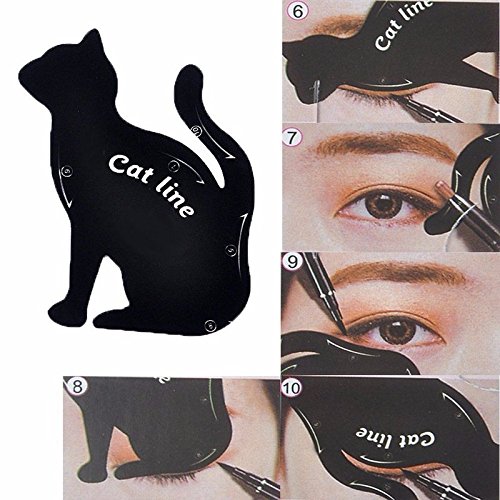 Cat Eyeliner Stencil Kit - 2Pcs Eye Makeup Templates for Perfect Winged Liner
