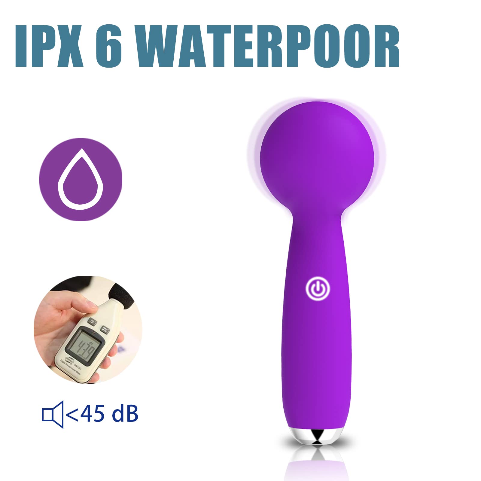 Portable Mini Manual Massage Stick - Rechargeable, Waterproof & Quiet for Muscle Recovery - Perfect for Back, Neck Pain Relief - Great Christmas & New Year Gifts for Travel, Office & Home Use