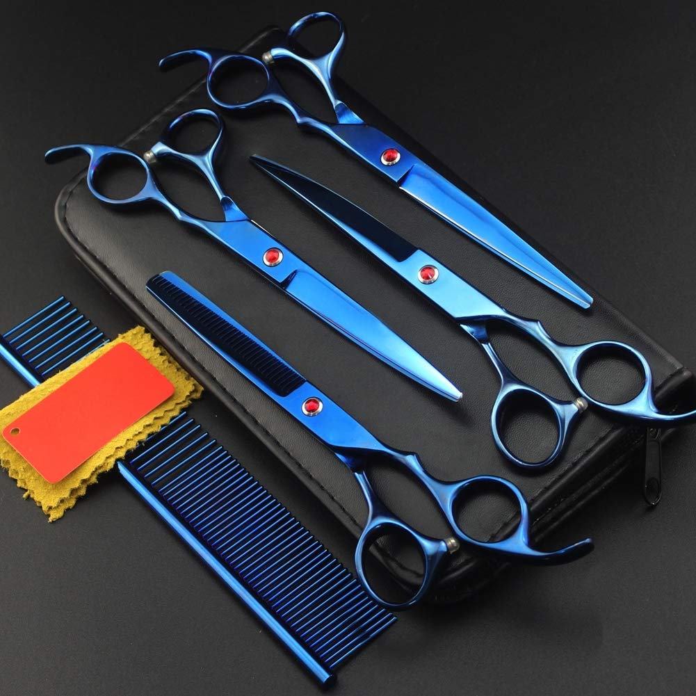 WBDZ Professional Hairdressing Scissors 7 Inch Set with Presentation Case - Premium Salon Shears for Hair Cutting, Styling & Barber Use
