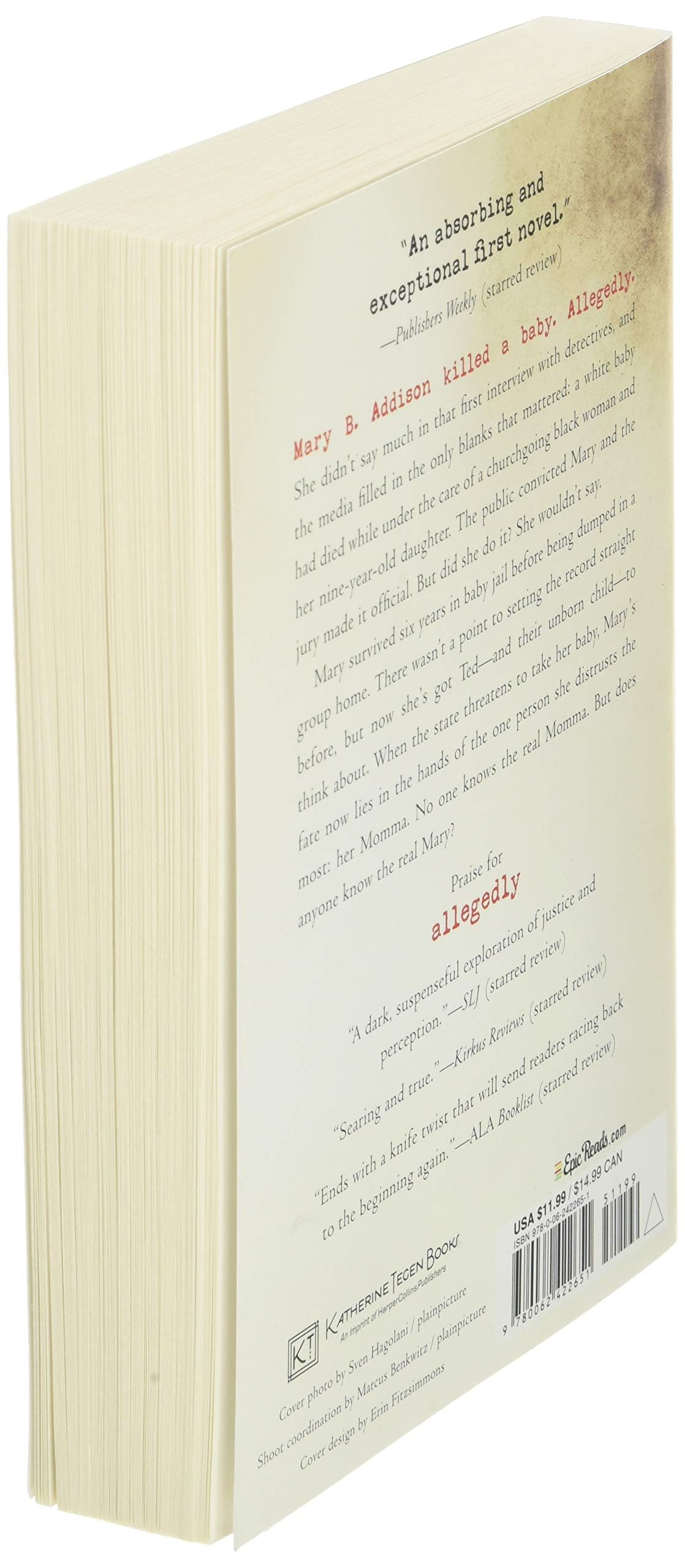 Allegedly: A Gripping Psychological Thriller Novel - Perfect for Mystery Lovers & Book Club Discussions