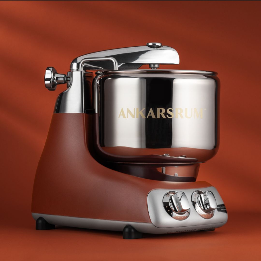 Ankarsrum AKM6230 Stand Mixer - Rustic Maroon | Professional Kitchen Mixer for Baking, Dough Kneading & Food Prep | Perfect for Home Bakers & Pastry Chefs