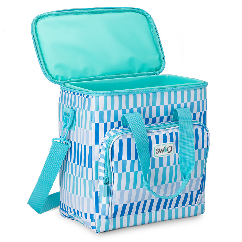 Glacier Stripe Boxxi 24 Cooler - Premium Insulated Cooler for Camping, Beach, Picnics & Outdoor Adventures - Keeps Drinks Cold for 24+ Hours - Perfect for BBQs, Tailgating & Road Trips