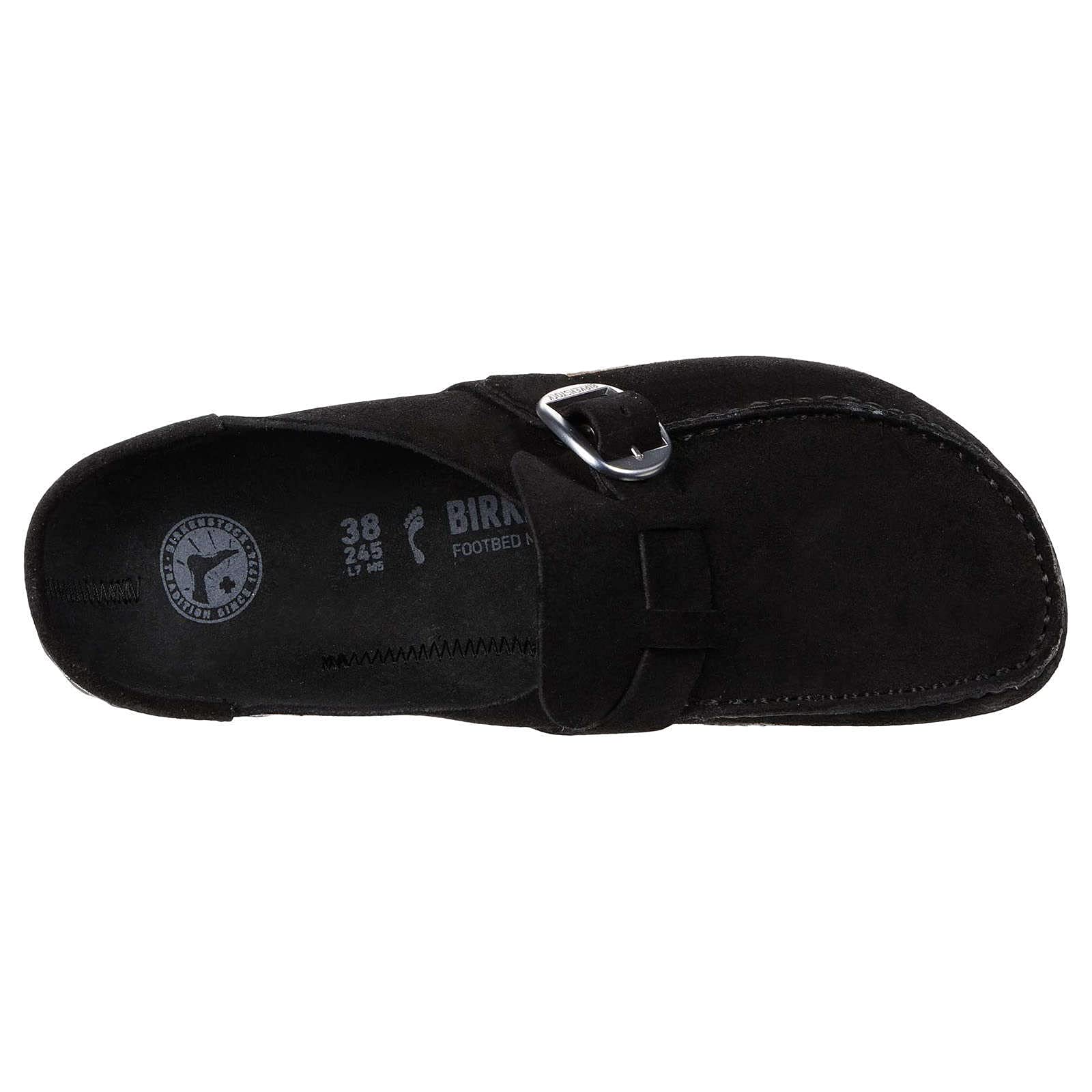 Birkenstock Women's Boston Soft Footbed Clogs - Iron Oil Leather Narrow Fit (EU 36) | Comfortable House Shoes for Home, Office & Casual Wear