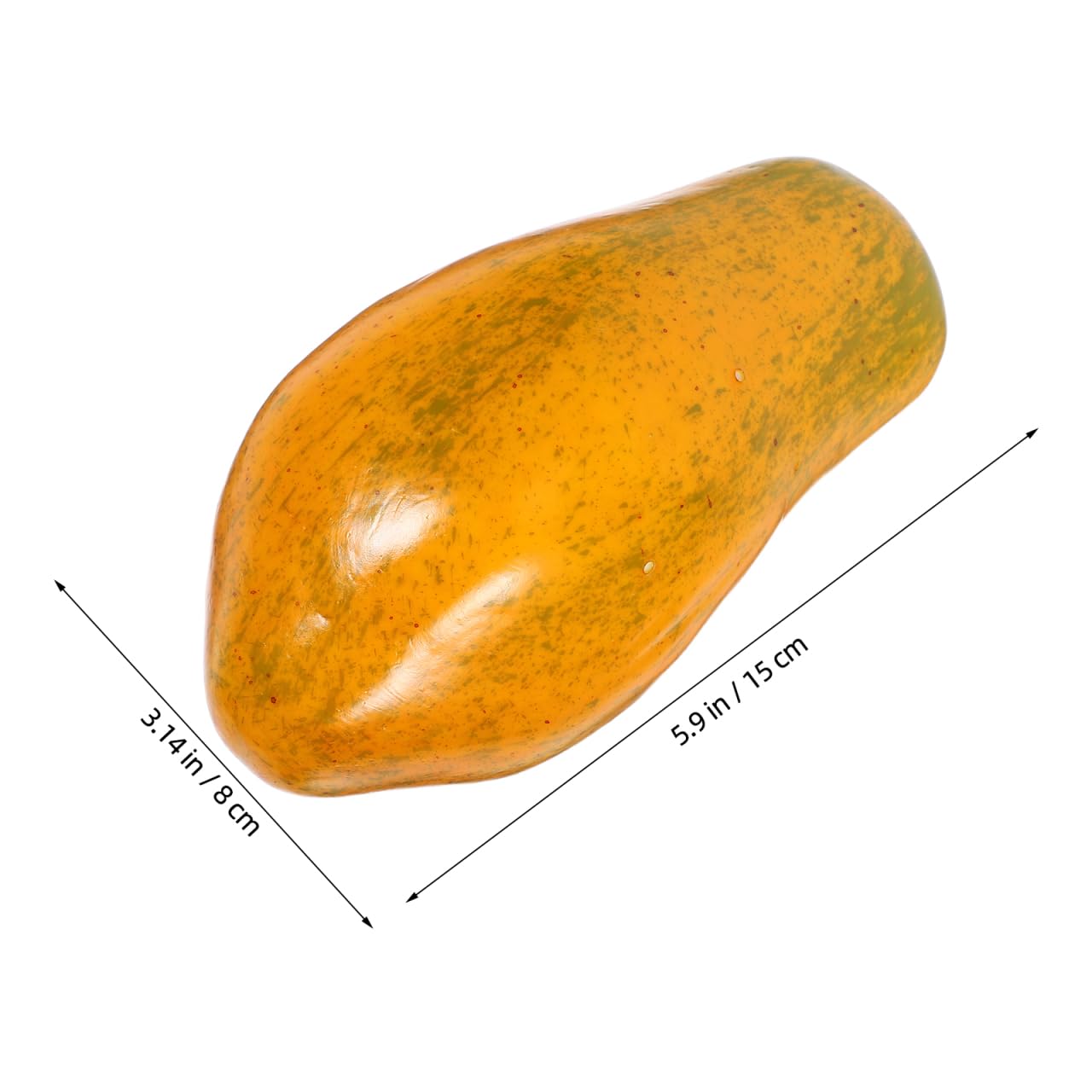 PRETYZOOM Artificial Papaya Fruit - Realistic Fake Pawpaw Model for Home Decor, Party Arrangements & Photography Props | PU Material Durable Simulation Fruit for Kitchen, Dining Table Centerpiece & Wedding Decorations