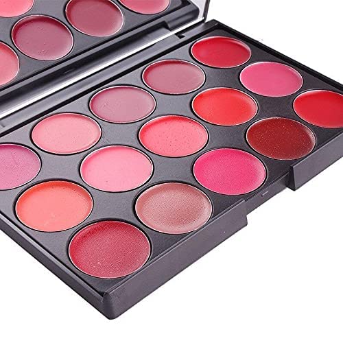 15 Color VBA Cream Lip Gloss Palette - Professional & Everyday Lip Makeup Kit for Contouring, Ombre & Full Lips | Great for Parties, Dates & Special Occasions