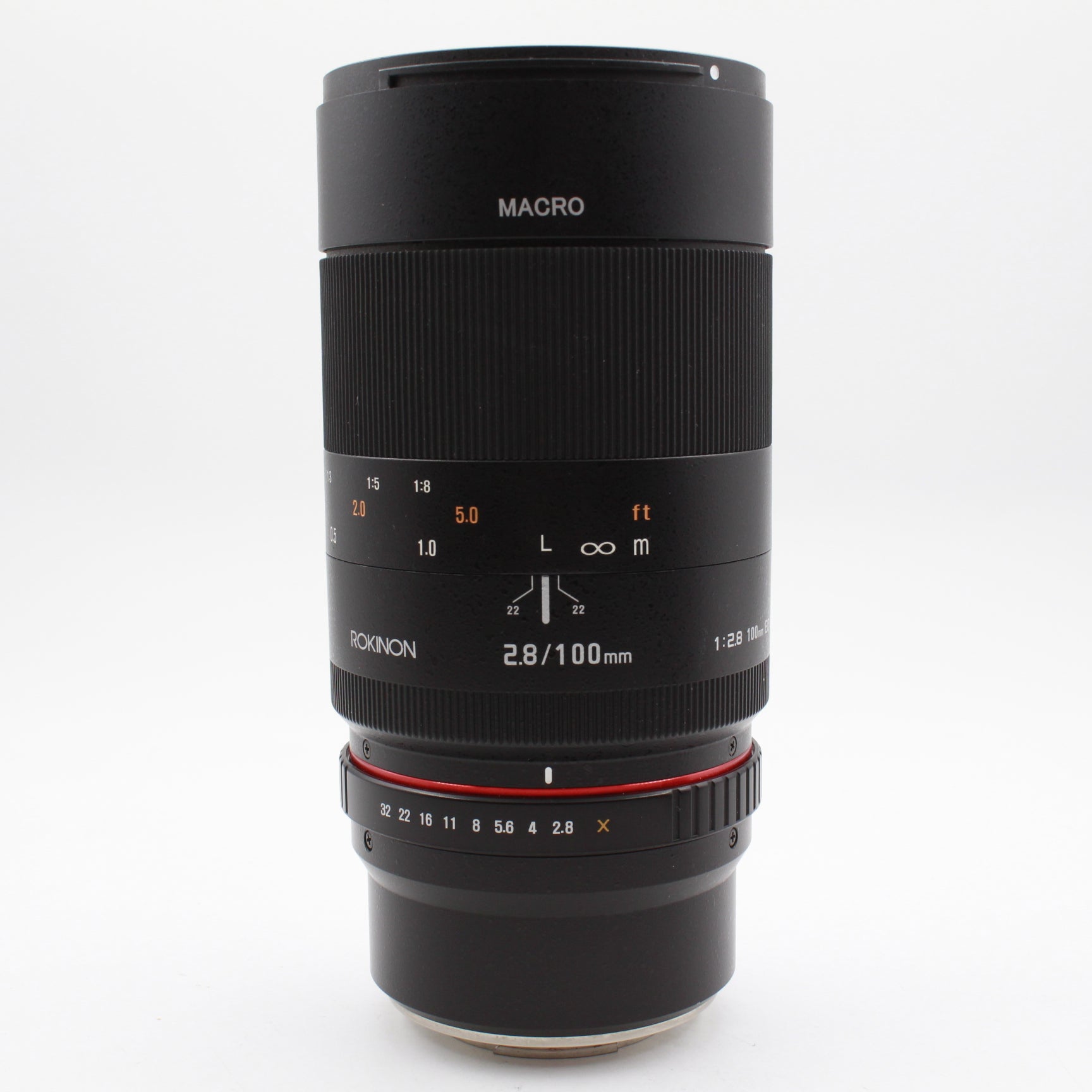 Used Rokinon 100mm F2.8 ED UMC Macro Telephoto Lens for Fuji X Mount - Perfect for Portrait, Product & Close-up Photography