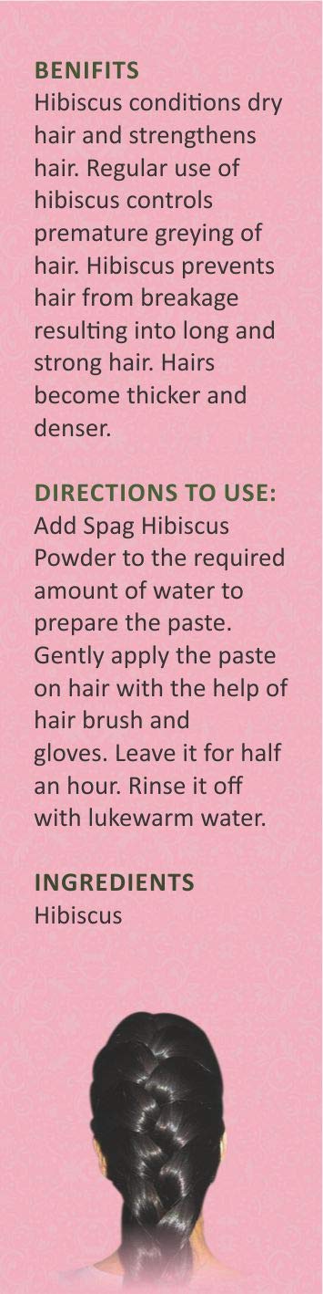 Organic Hibiscus Flower Powder for Face & Hair - 120g | Hydrating, Anti-Aging, Skin & Hair Care | Perfect for DIY Face Masks & Hair Treatments