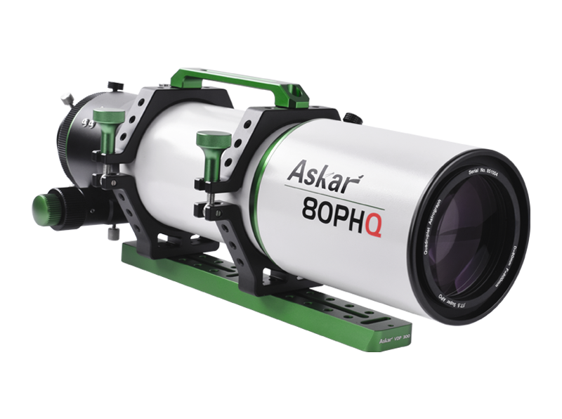 Askar 80PHQ 80mm f/7.5 Quadruplet Flat Field Astrograph Telescope - Premium Astrophotography Telescope for Deep Space Imaging, Perfect for Stargazing and Celestial Photography