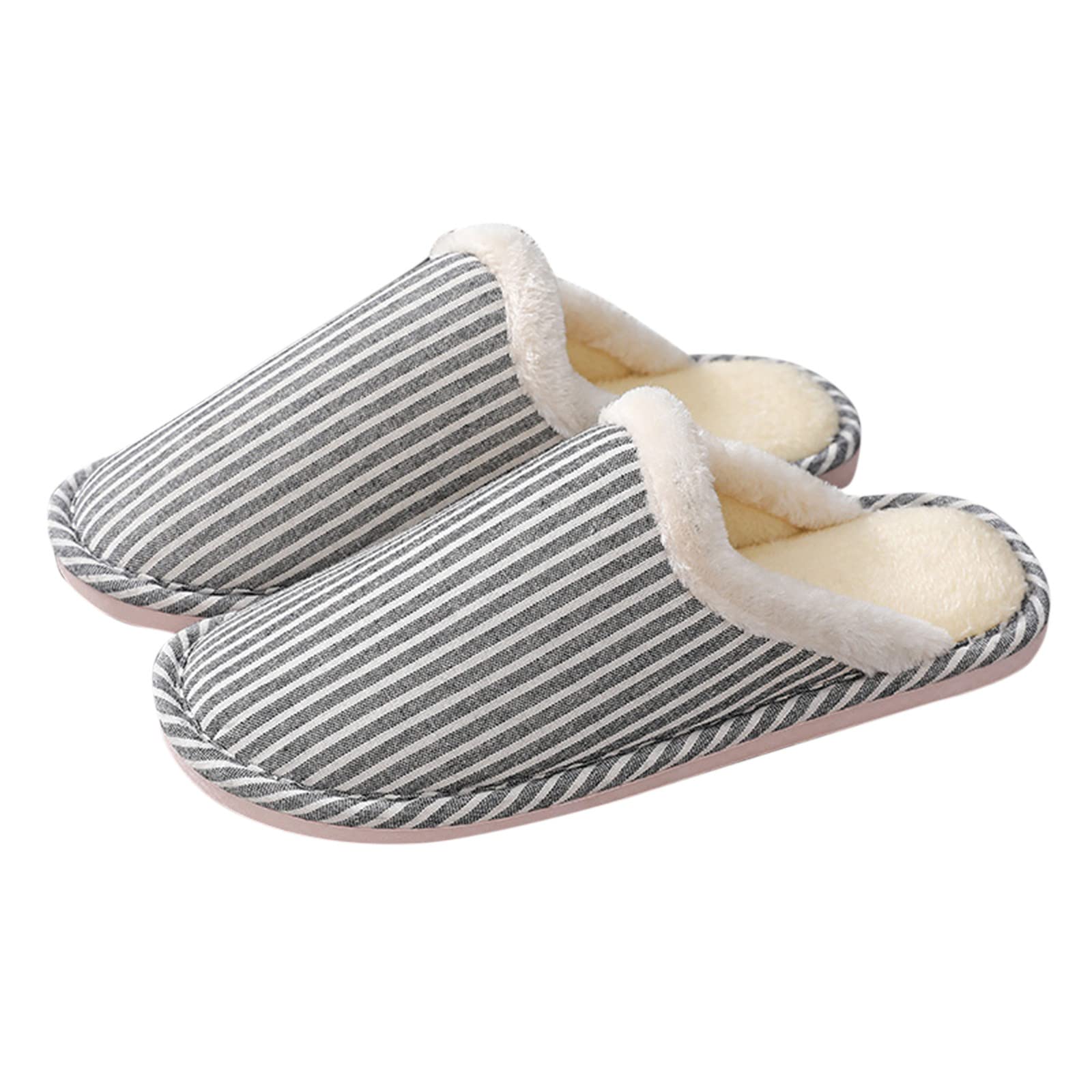**Arch Support Slippers for Women - Comfortable House Shoes with Round Toe, Flat Sole - Plus Size 10 - Perfect for Relaxing at Home & Indoor Comfort**