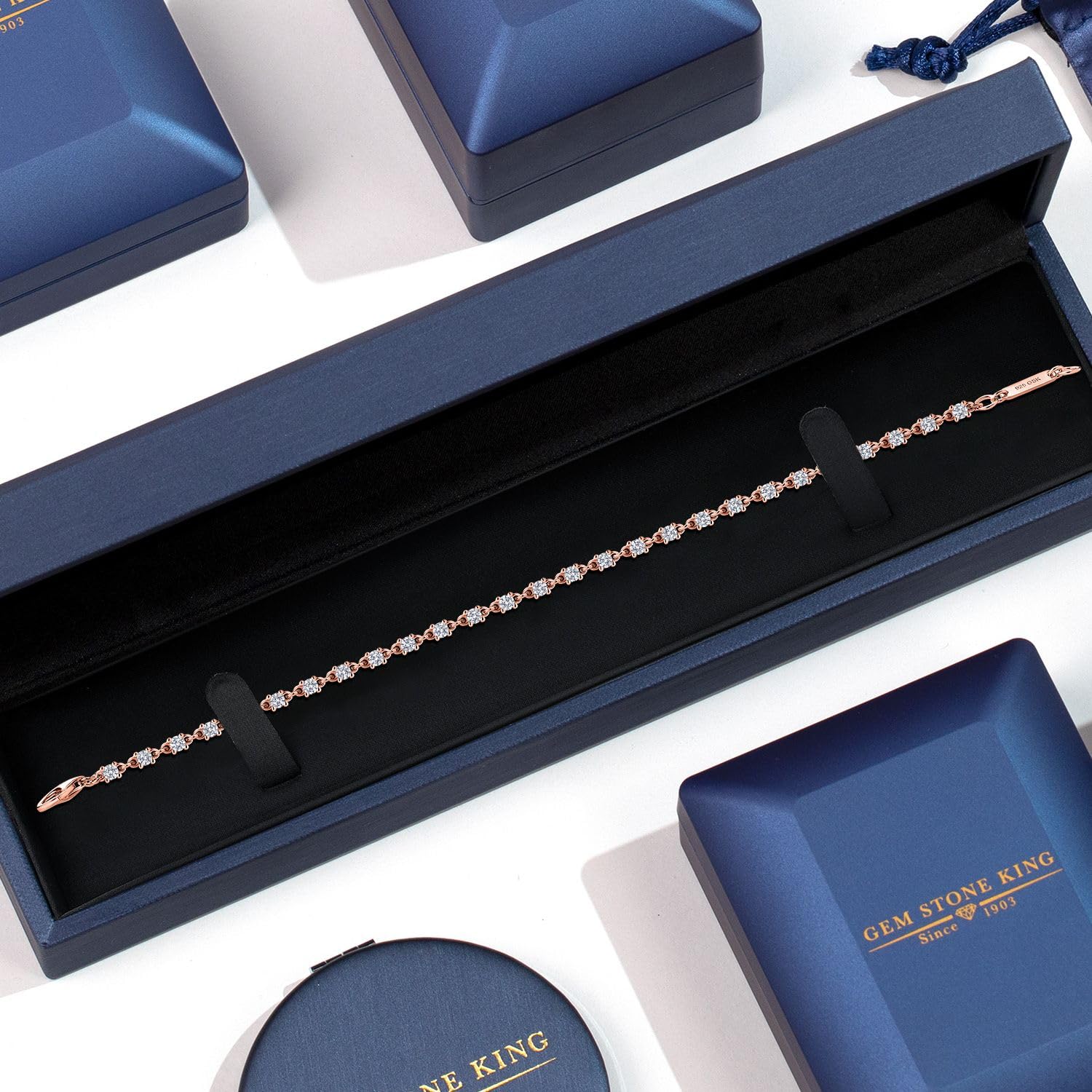 White Moissanite Tennis Bracelet for Women - 925 Sterling Silver, 1.76 CTTW, Round 2.5mm, 7 Inch | Elegant Fine Jewelry Gift for Her, Mom, Wife | Perfect for Weddings, Anniversaries & Special Occasions