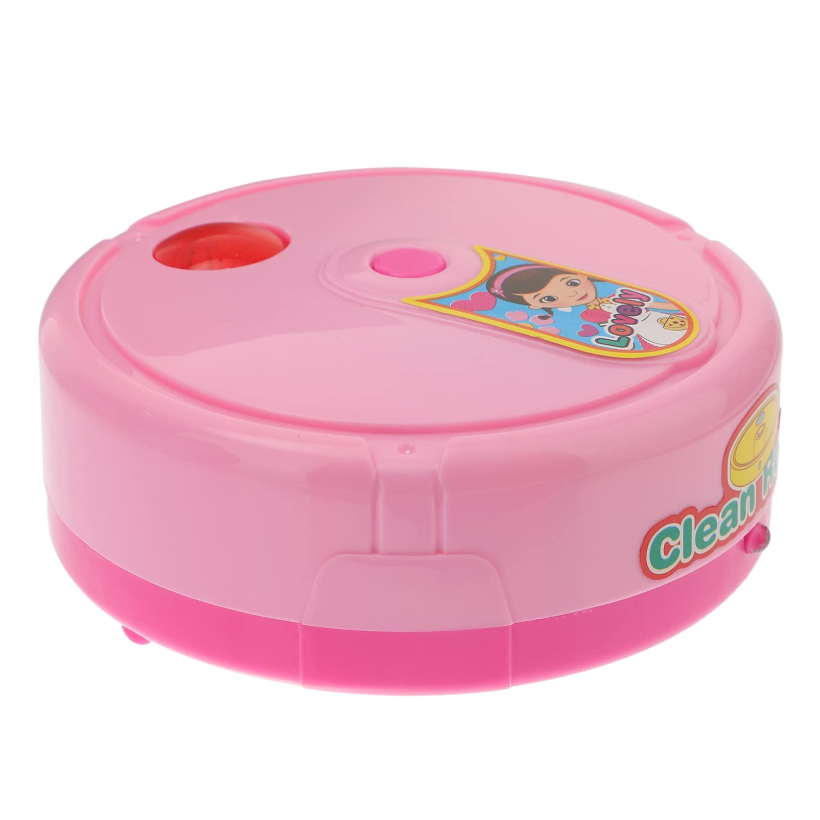 STOBOK Mini Electric Vacuum Cleaner Toy for Kids - Pretend Play Sweeping Robot with LED Lights, Educational Cleaning Toy for Toddlers & Infants - Perfect for Indoor Play, Early Learning & Role-Playing Games