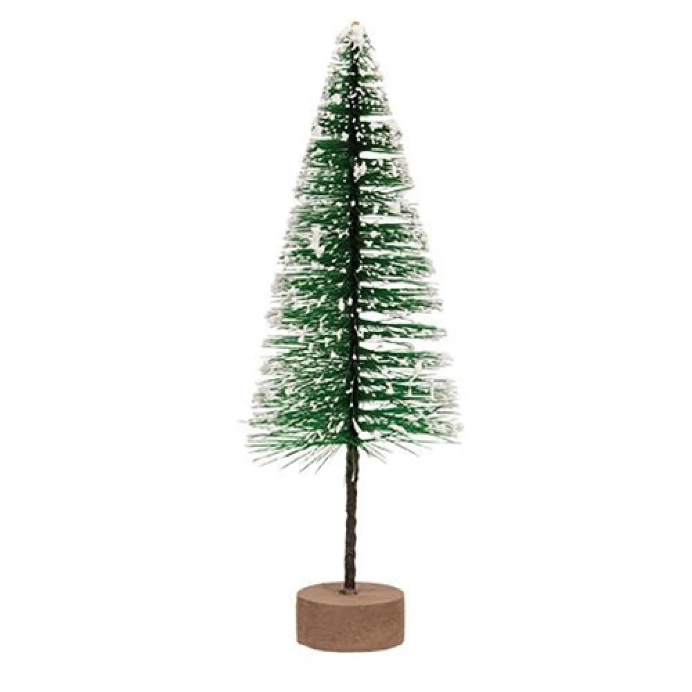 8 Pack Snowy Bottle Brush Trees for Christmas Decorations - Perfect for DIY Holiday Crafts, Tabletop Displays, and Winter Village Scenes