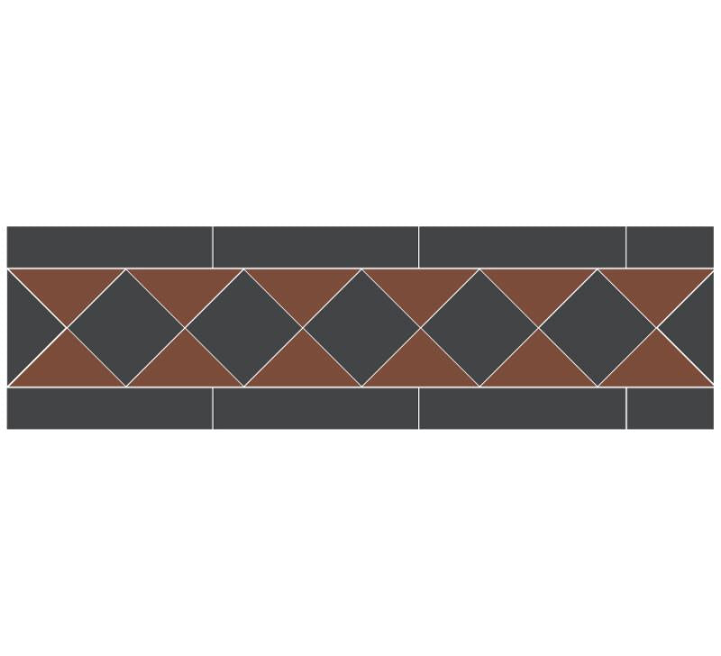 Winckelmans Granitklinker Classic Red/Black Tile - Premium Ceramic Floor & Wall Tiles for Kitchen, Bathroom & Outdoor Use
