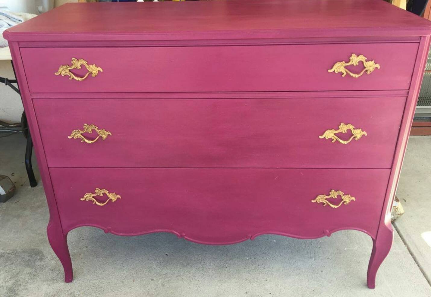 Retique It Chalk Furniture Paint by Renaissance DIY - 6 Piece Set (54 Cerise, 32 Ounces) - Perfect for Furniture Restoration, Home Decor & DIY Projects