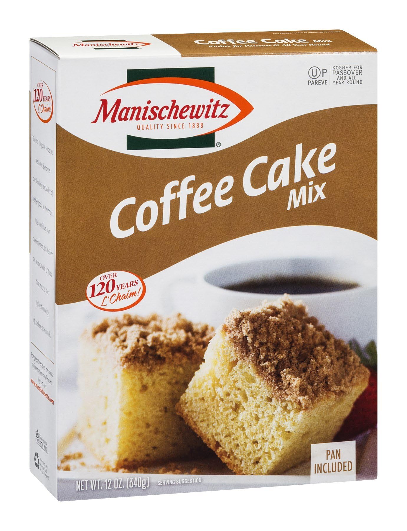 Manischewitz Cake Mix - Kosher Coffee Flavored Dessert Mix for Baking & Special Occasions - Perfect for Holidays, Birthdays & Family Gatherings