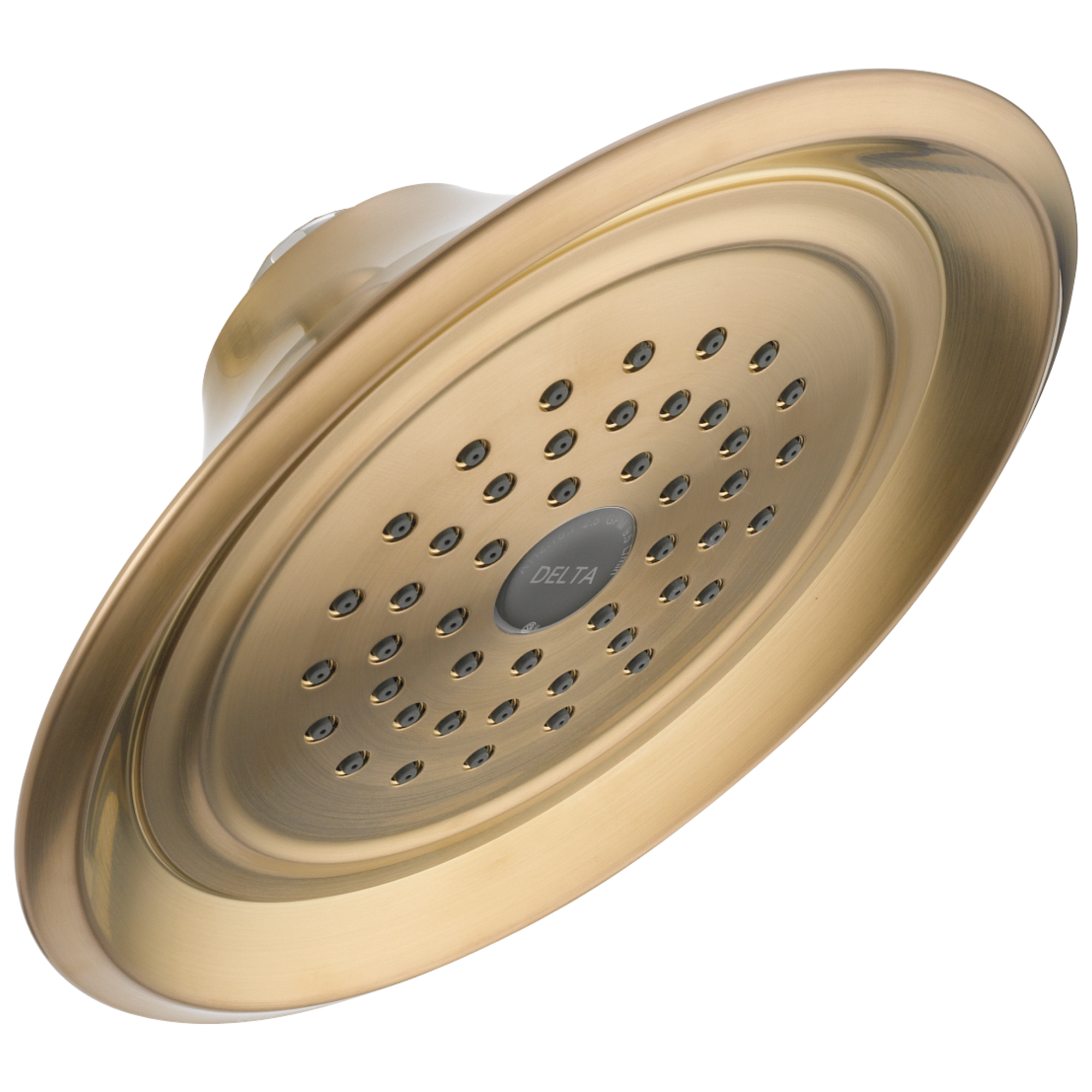 Delta RP48686CZ Champagne Bronze 1-Setting Raincan Shower Head - Luxurious Rainfall Shower Experience for Spa-Like Bathroom Upgrade