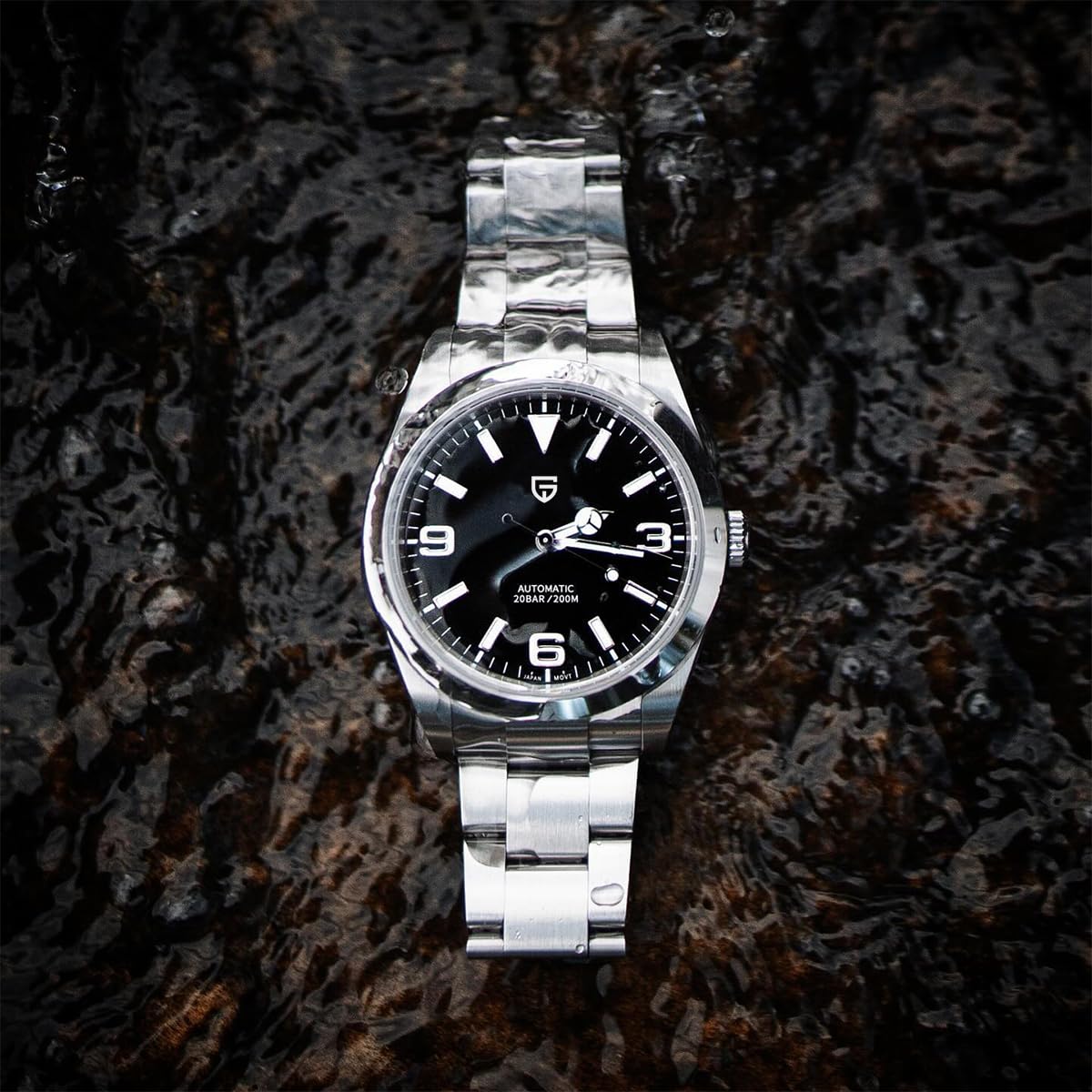 Pagani Design Men's Automatic Diver Watch - 40mm Stainless Steel, Sapphire Crystal, 200M Waterproof - Perfect for Diving, Swimming & Everyday Wear