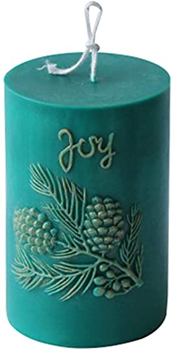 3D Cylinder Pine Cone Candle Mold - Silicone Soap Mould for DIY Soy Wax Beeswax Candles, Handmade Craft Supplies - Perfect for Holiday Decor, Wedding Centerpieces & Home Fragrance Gifts