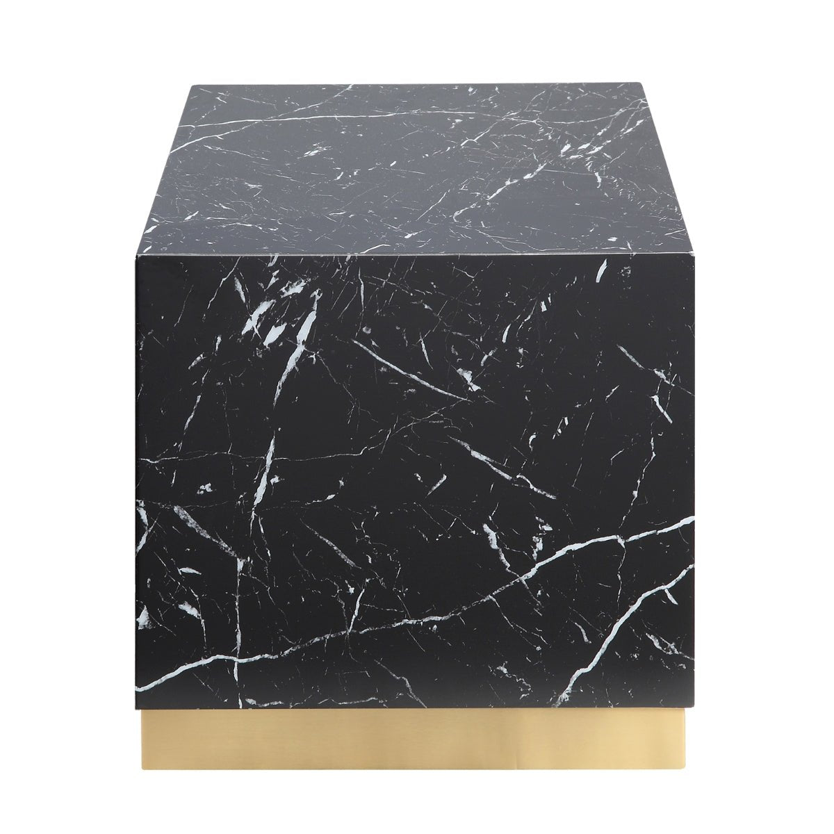 Modern Black End Table - Stylish Nightstand for Living Room, Bedroom, or Office - Small Side Table with Durable Finish for Home Decor