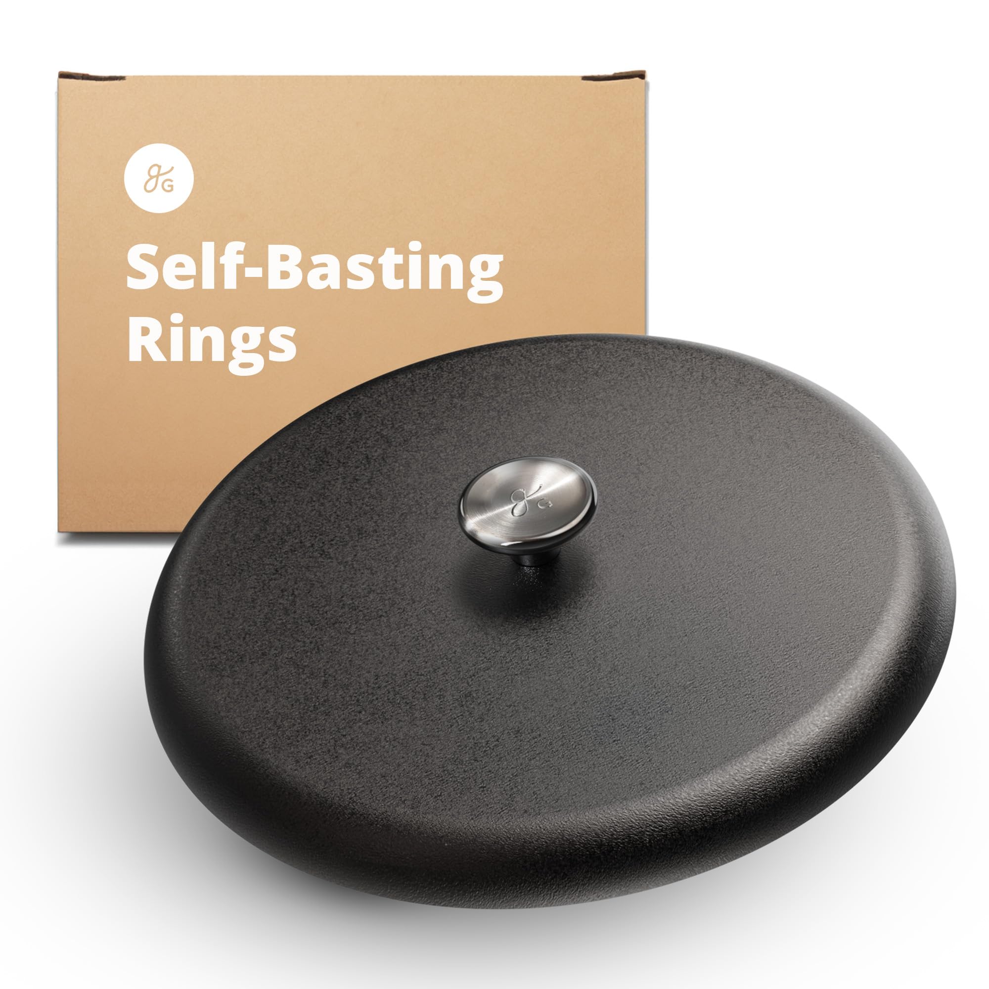 Pre-Seasoned Greater Goods Cast Iron Lid for 10-inch Skillet, Griddle & Dutch Oven | Heavy Duty, Durable Cover | Perfect for Camping, Outdoor Cooking & Kitchen Use | Designed in St. Louis