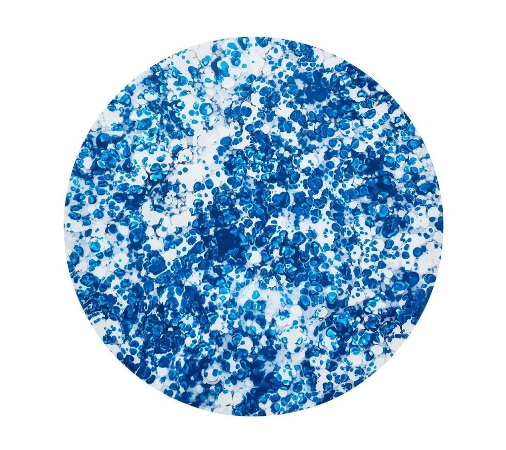Waterproof Splash Placemat Set of 4 - White & Blue Non-Slip Dining Mats for Kids & Adults - Perfect for Kitchen, Dining Table, and Outdoor Picnics