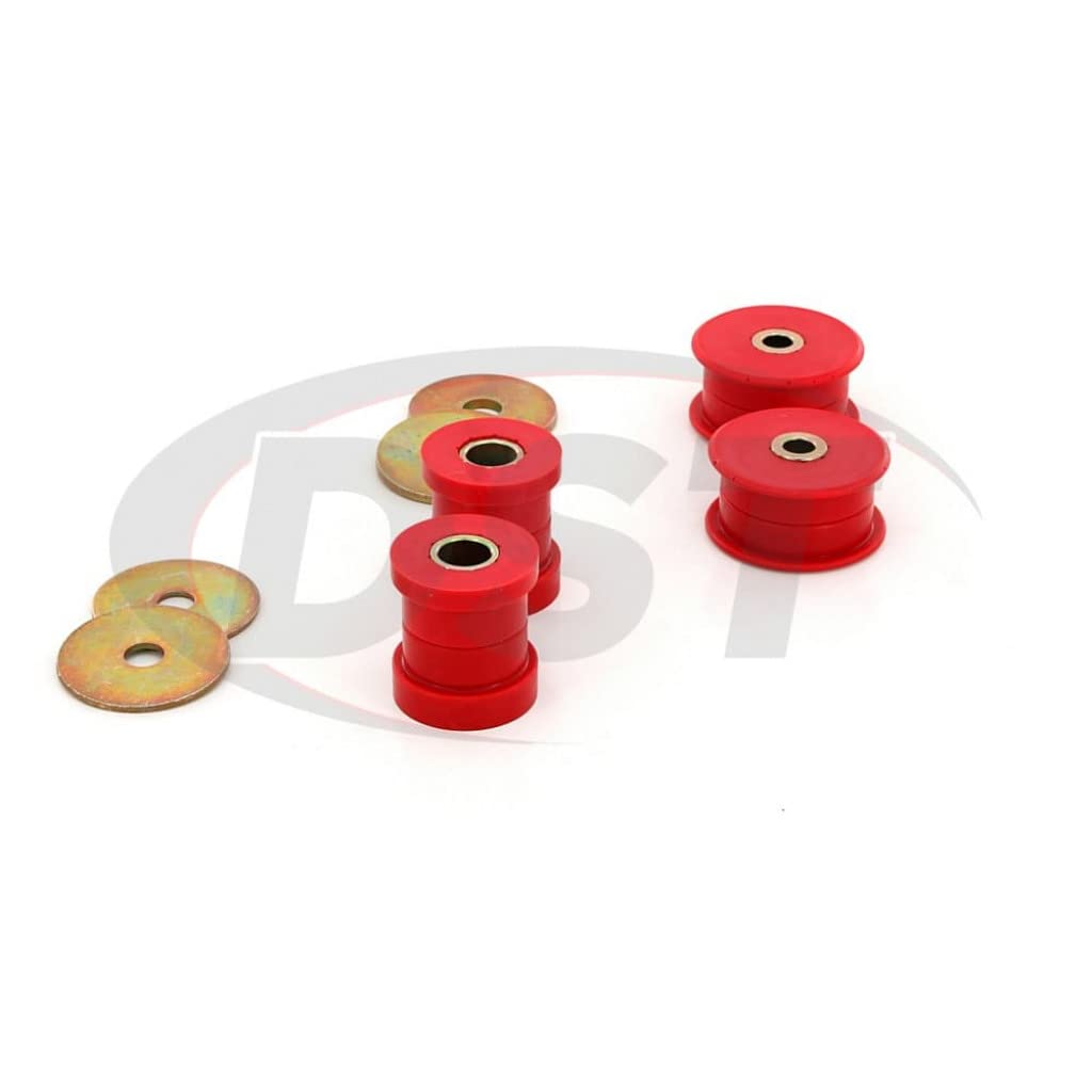Energy Suspension Rear Differential Bushing Kit for 2003-2005 Mitsubishi Lancer - Red 5.1108R | Improves Handling & Reduces Vibration for Performance Driving & Track Use