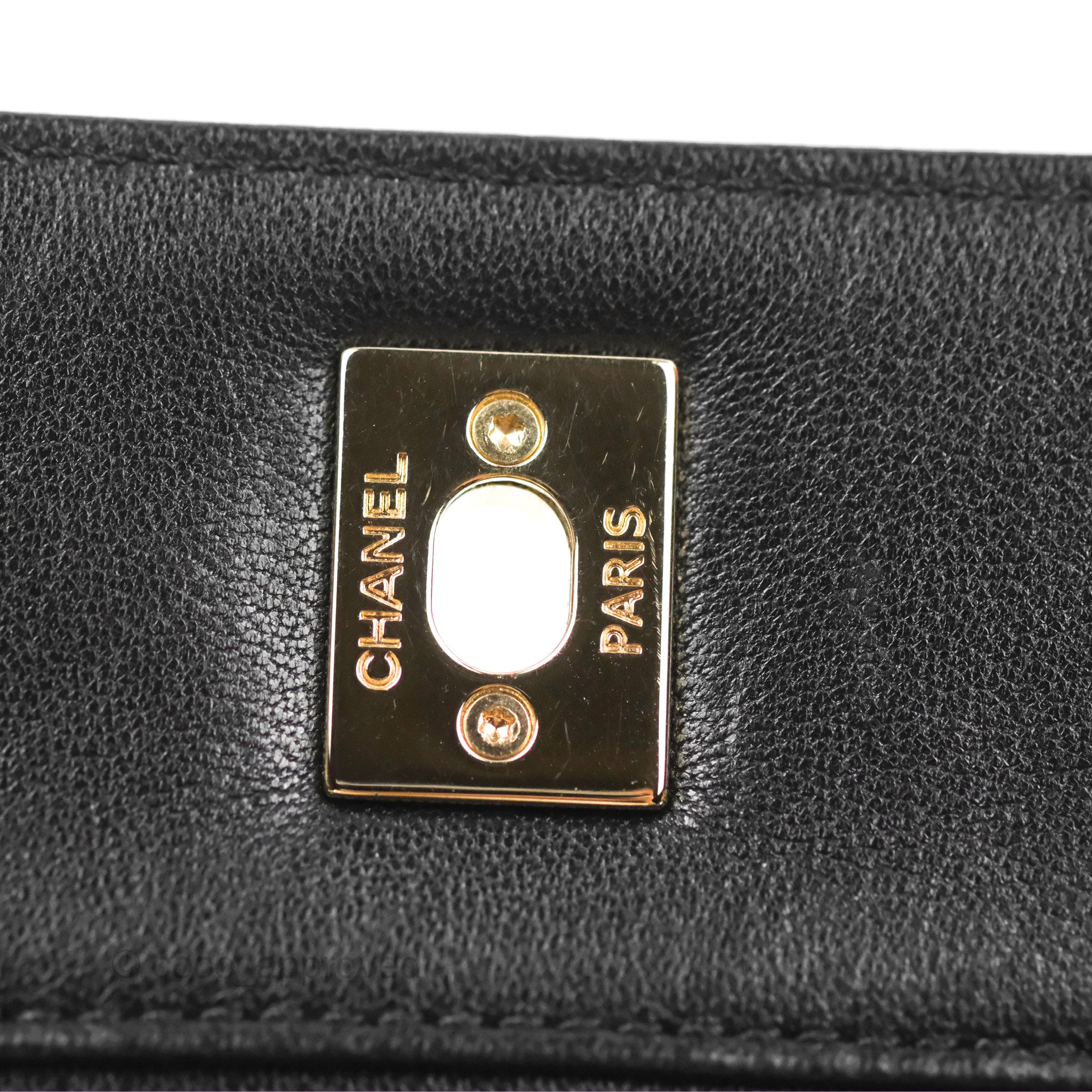 Chanel Chevron Mademoiselle Flap Bag Black Sheepskin Leather with Gold Hardware - Luxury Crossbody Purse for Women, Perfect for Date Night & Evening Events