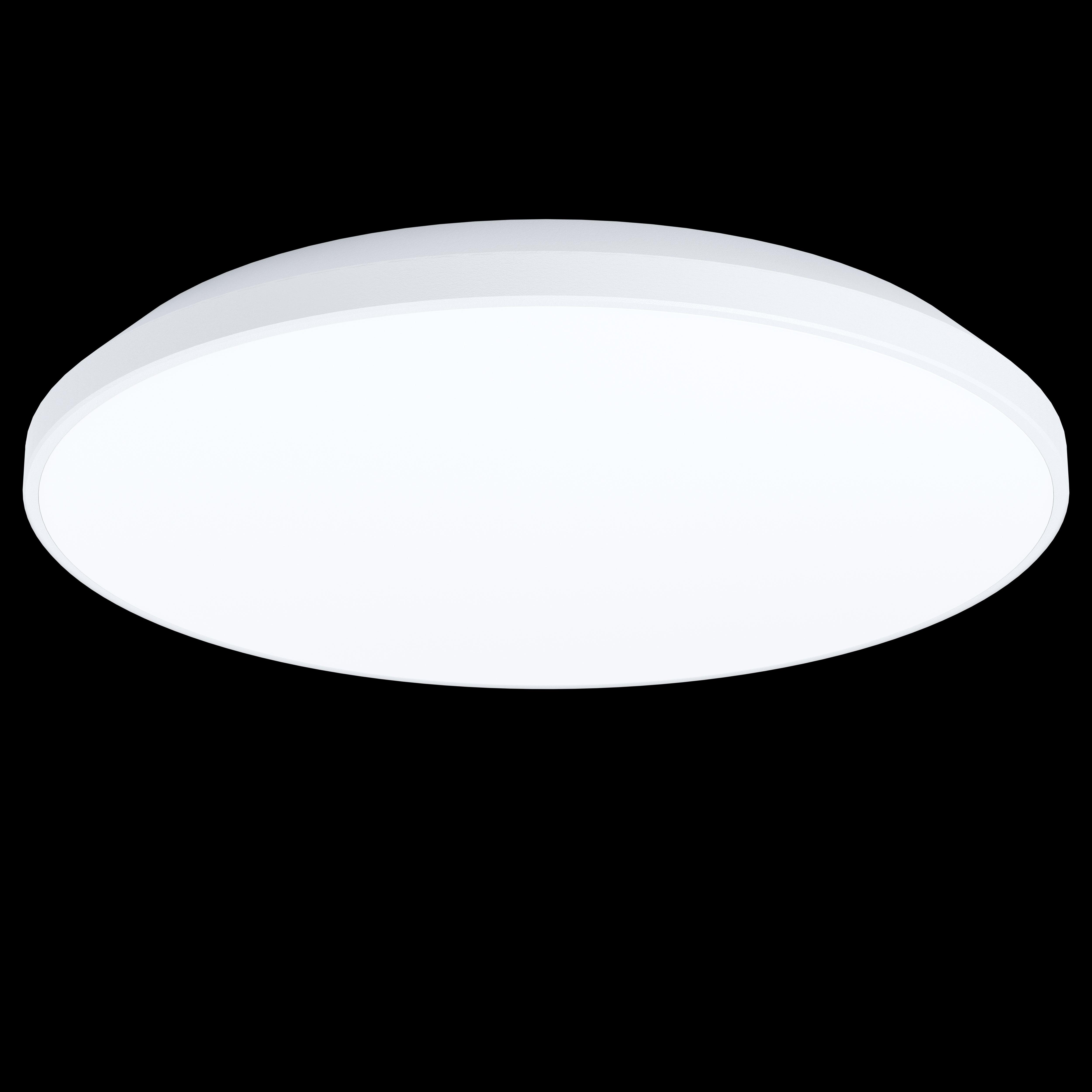Eglo Crespillo White LED Round Flush Mount Ceiling Light Fixture 31.5cm - Modern Lighting for Bedroom, Kitchen, Hallway & Office