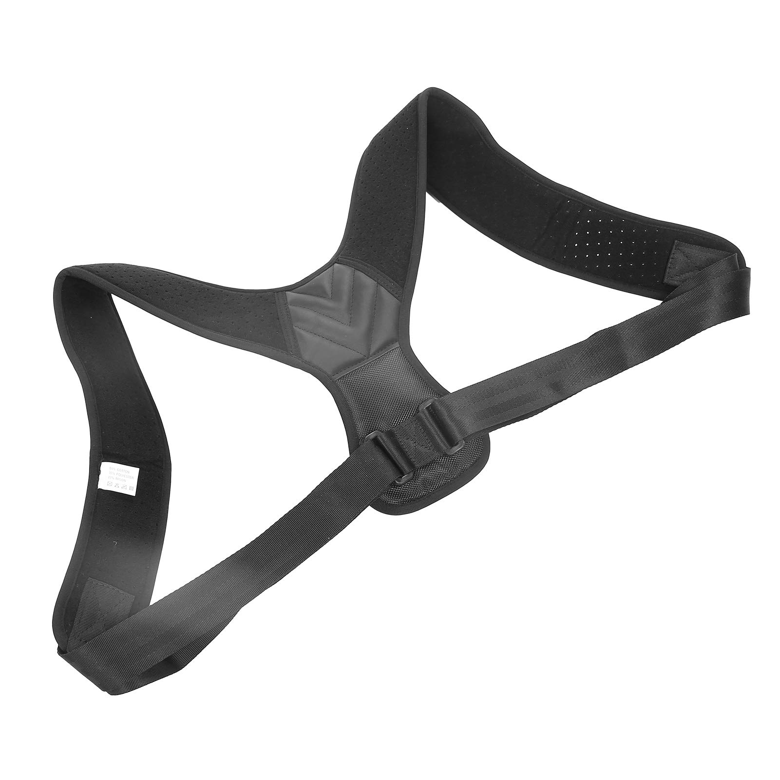 Posture Corrector for Women & Men - Comfortable Back Brace, Spine Support, Adjustable Posture Trainer (Black, Size M) - Perfect for Office Work, Gaming & Daily Activities