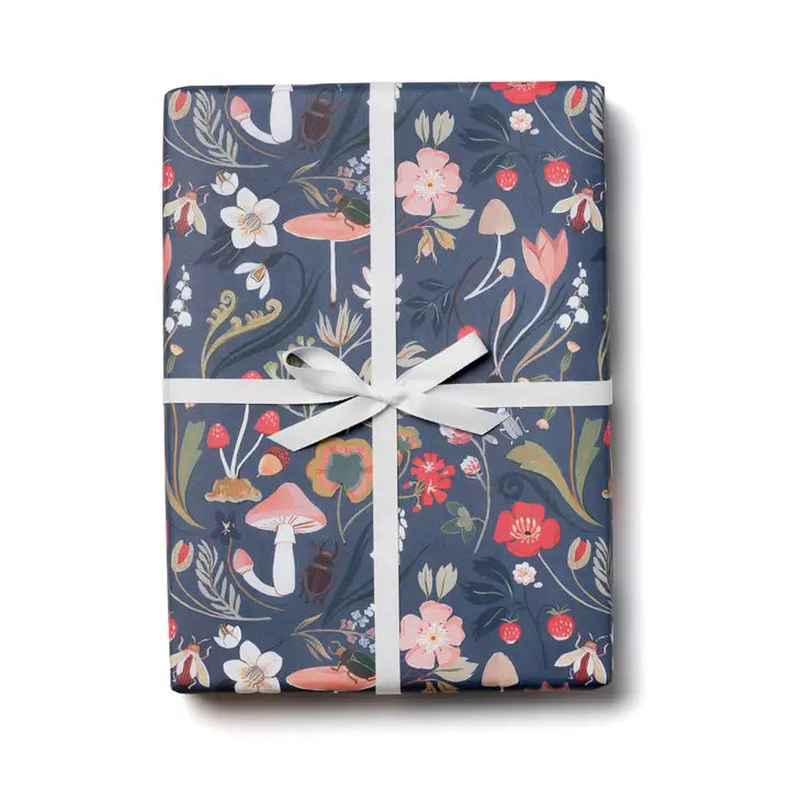 Premium Forest Blue Gift Wrapping Paper - Elegant Present Wrapping for Birthdays, Weddings & Holidays - Eco-Friendly Kraft Paper for DIY Crafts & Gift Box Decorating