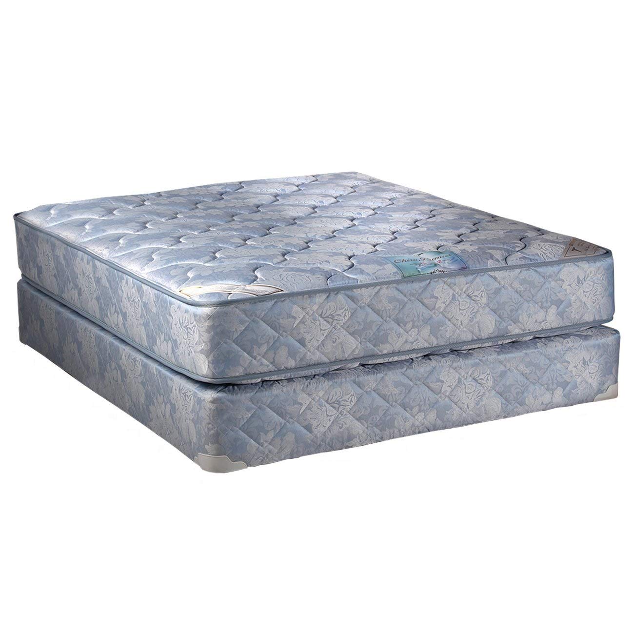 Dream Solutions USA Chiro Premier 2-Sided Orthopedic Twin Mattress Set - Blue, Back Support, Durable with Mattress Cover Protector | Ideal for Guest Rooms, Dorms & Back Pain Relief