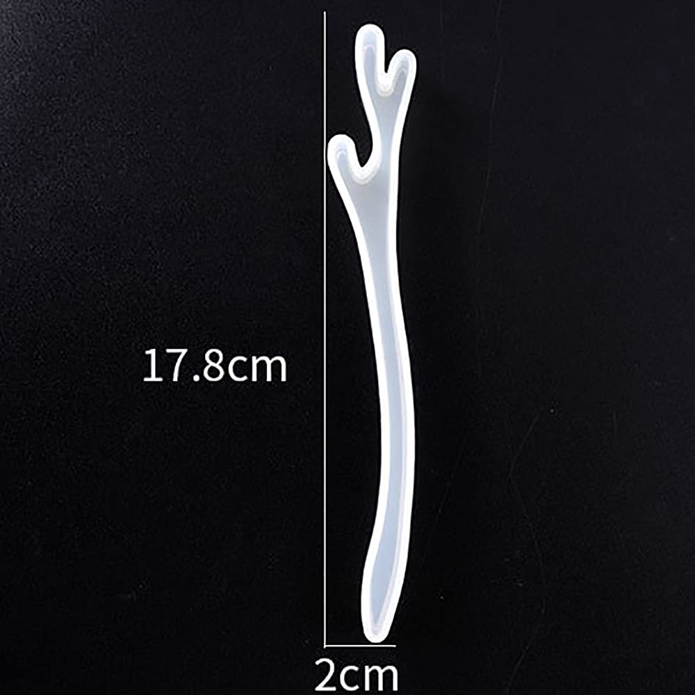 8 Pcs Silicone Hairpin Molds for DIY Hair Sticks & Jewelry Clips - Women's Classical Headdress Epoxy Resin Molds for Crafting Hair Accessories (Perfect for DIY Hairpins, Resin Jewelry Making & Gift Projects)