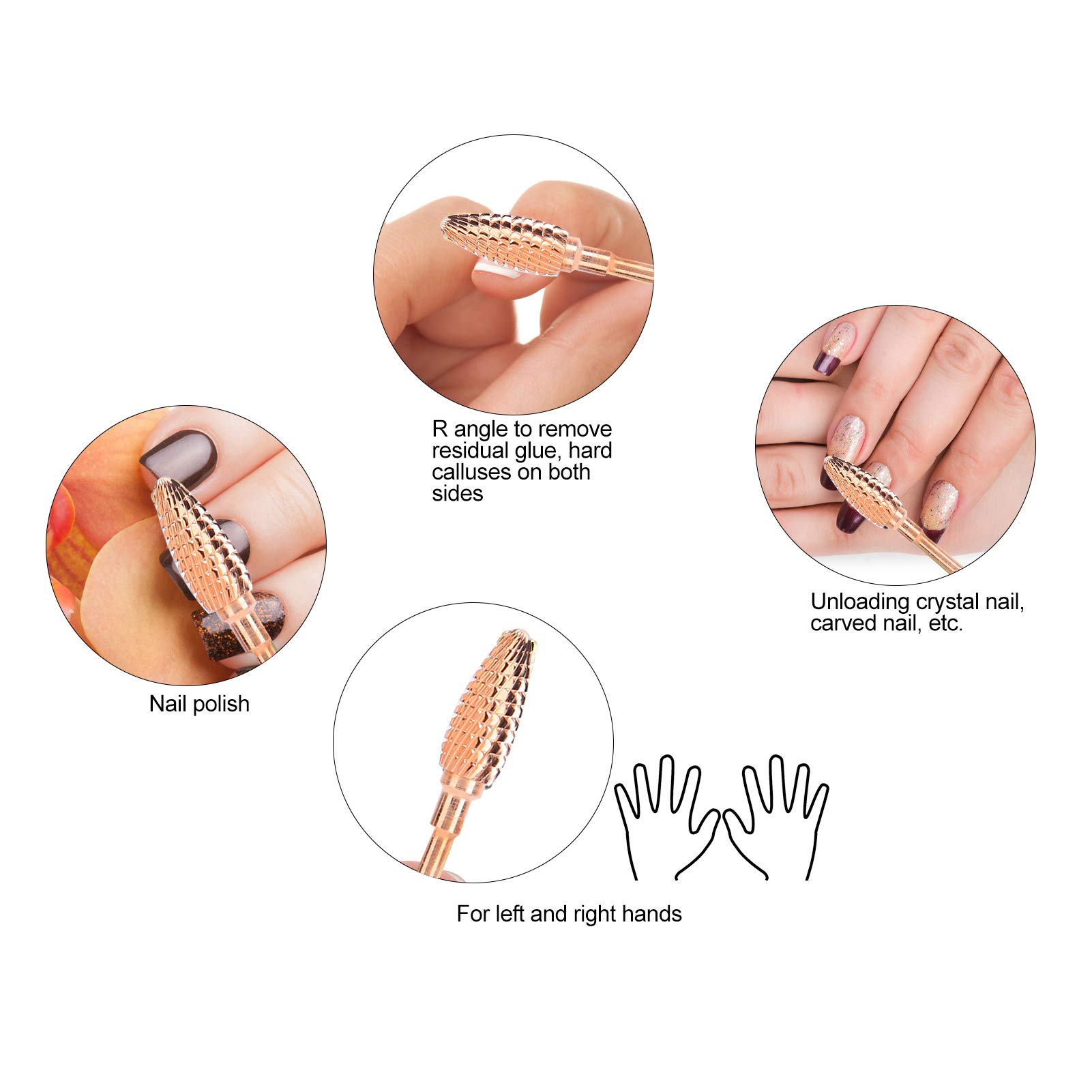 Professional Nail Polishing Head & Sanding Accessory - Strong Nail Polish Manicure Tool for Home & Salon Use | Perfect for DIY Nail Care, Gel Polish Removal & Nail Art Preparation