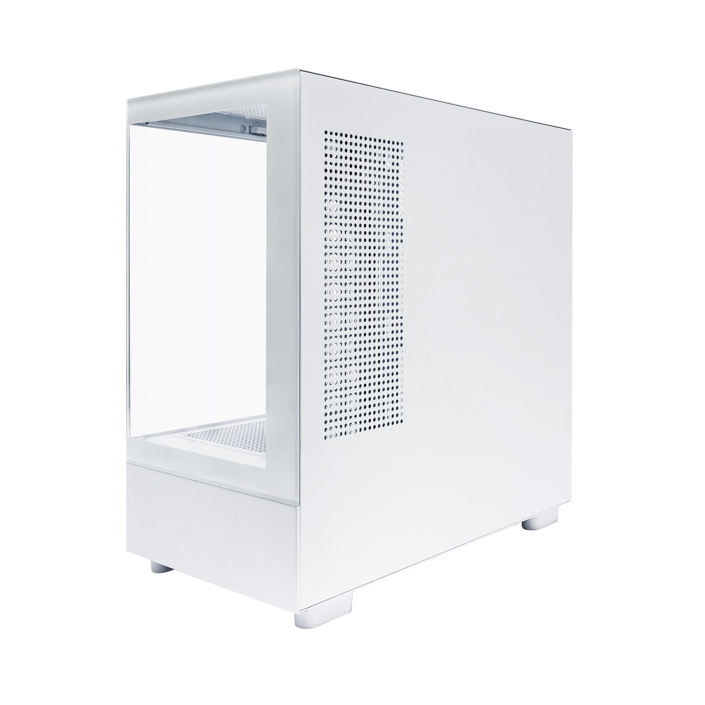 1st Player Mi5 M ATX ITX PC Gaming Case - Compact White Computer Case for High-Performance Gaming & Home Office Builds - Perfect for Small Spaces & RGB Lighting Setups